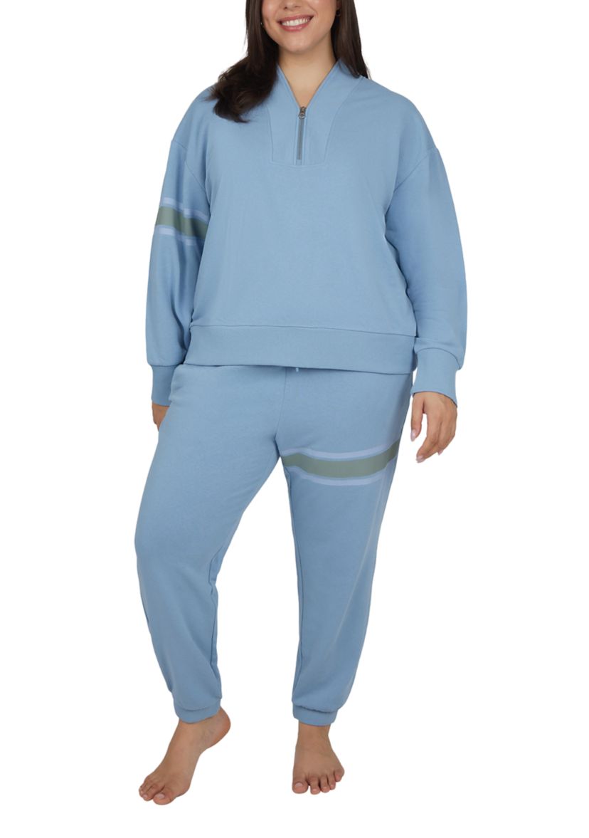 Plus Size Terry Supercharge 1/2 Zip Pullover