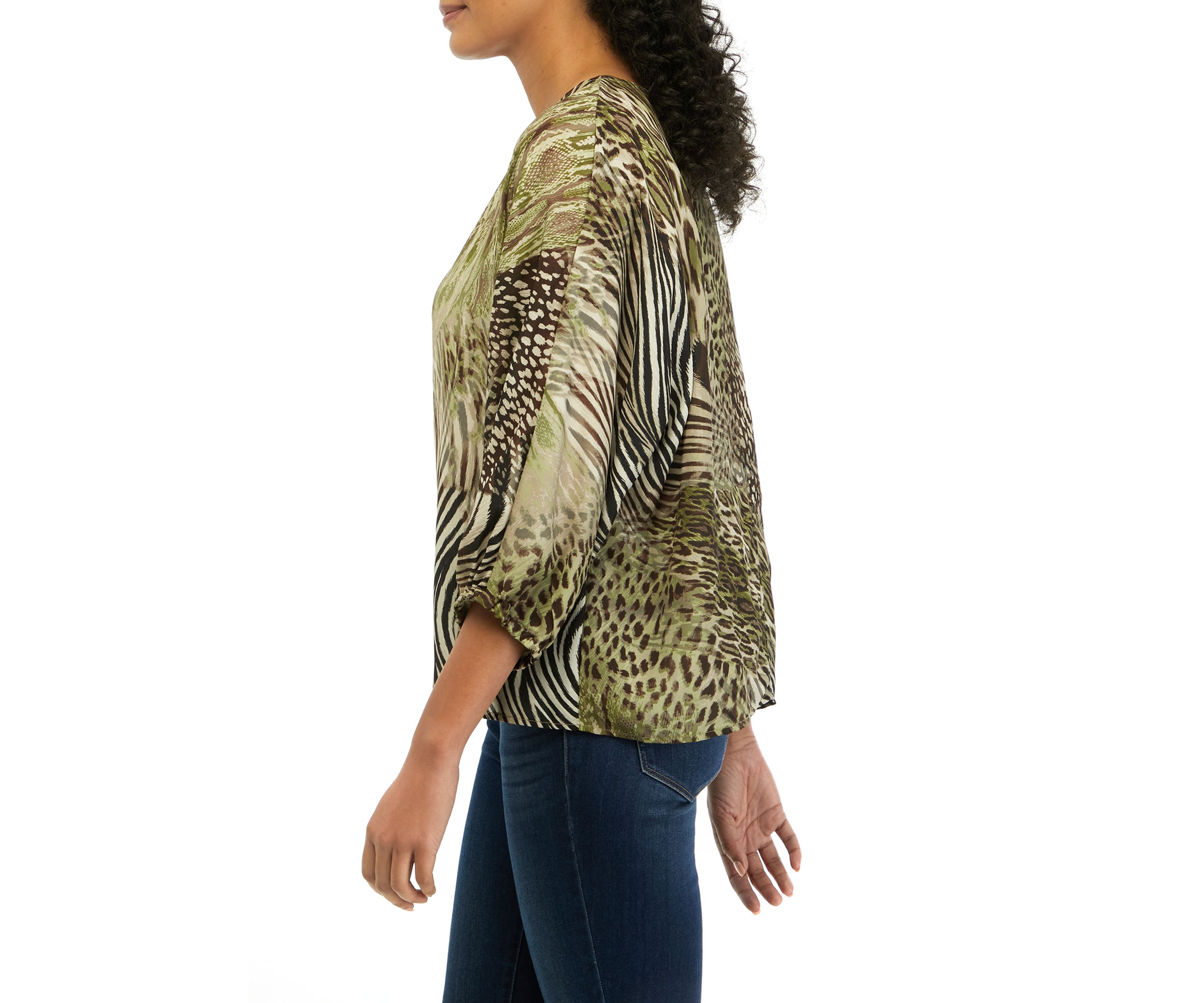 Womens 3/4 Sleeve Dolman Top