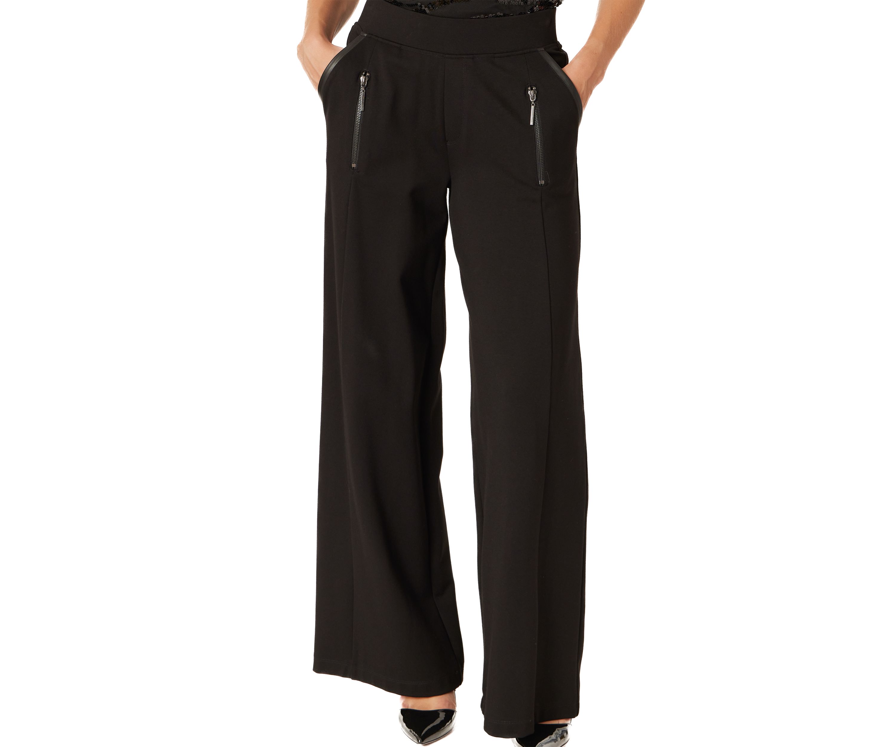 Womens Wide Leg Pants with Slit