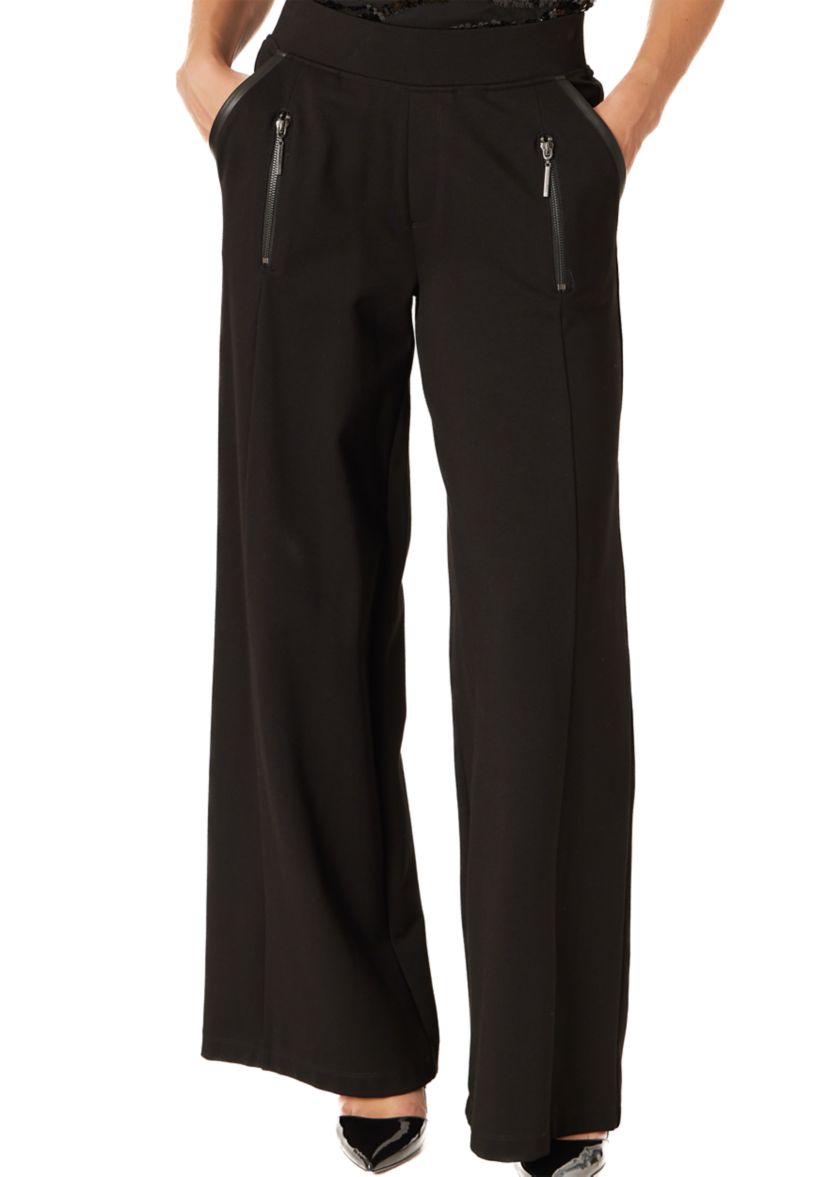 Womens Wide Leg Pants with Slit