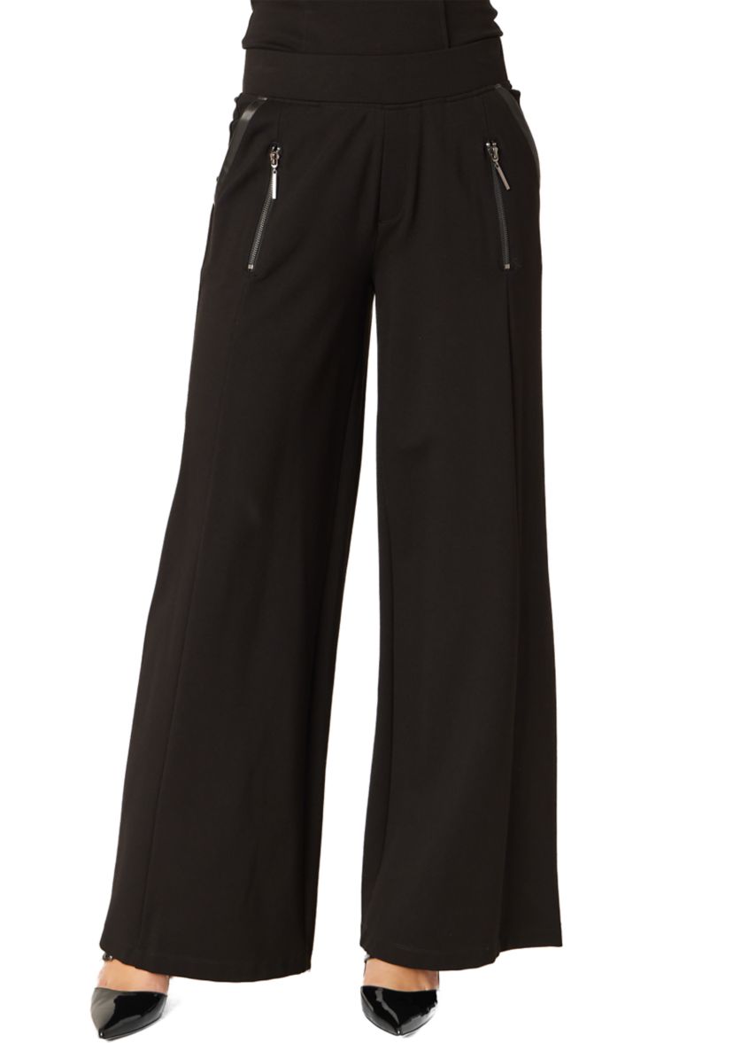 Womens Wide Leg Pants with Slit