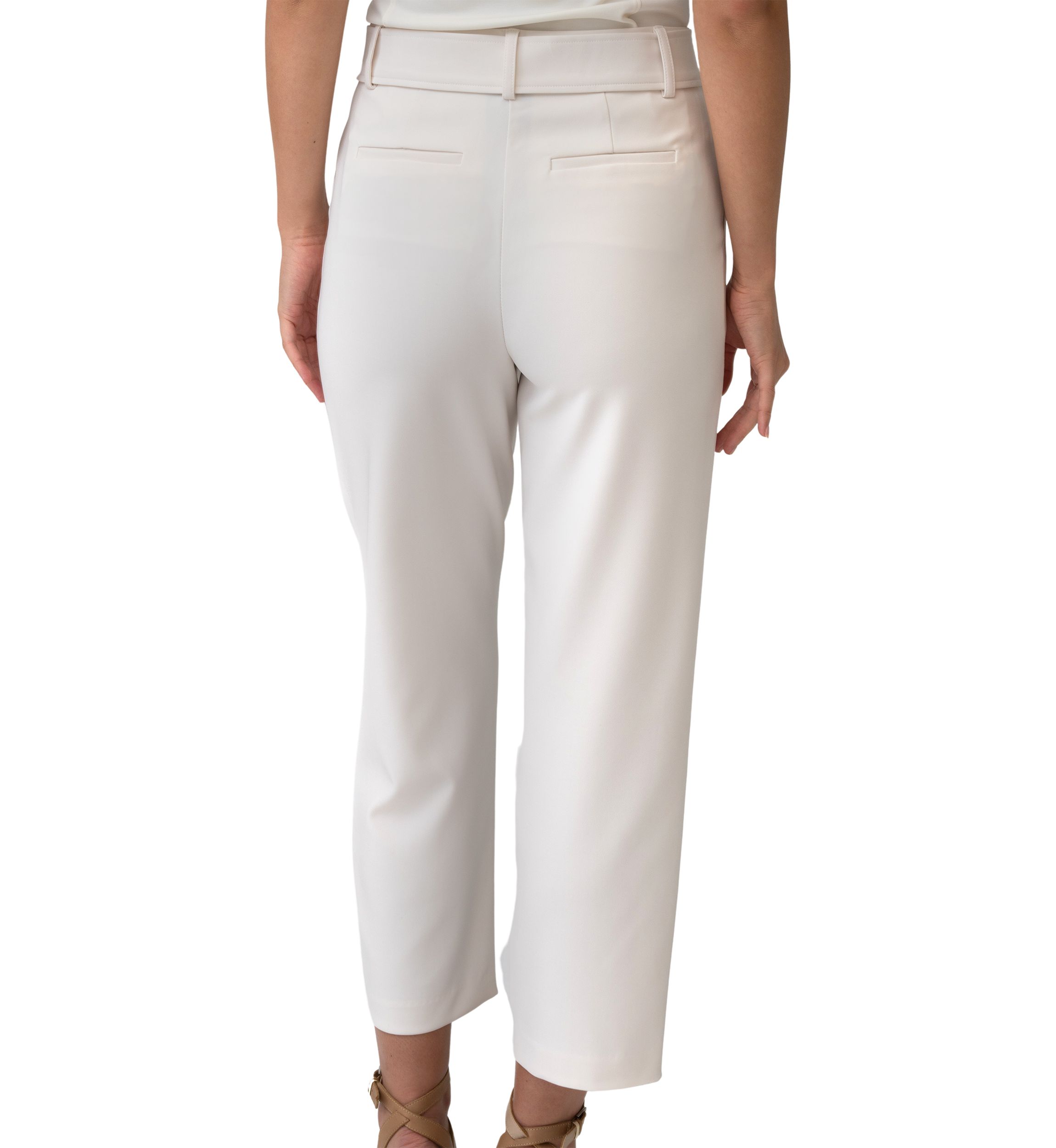Womens Slim Crepe Pants