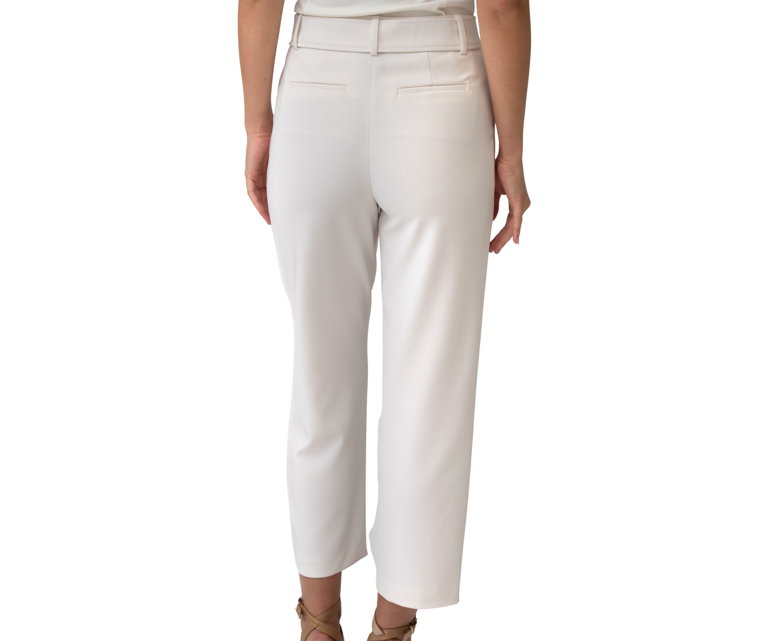 Womens Slim Crepe Pants