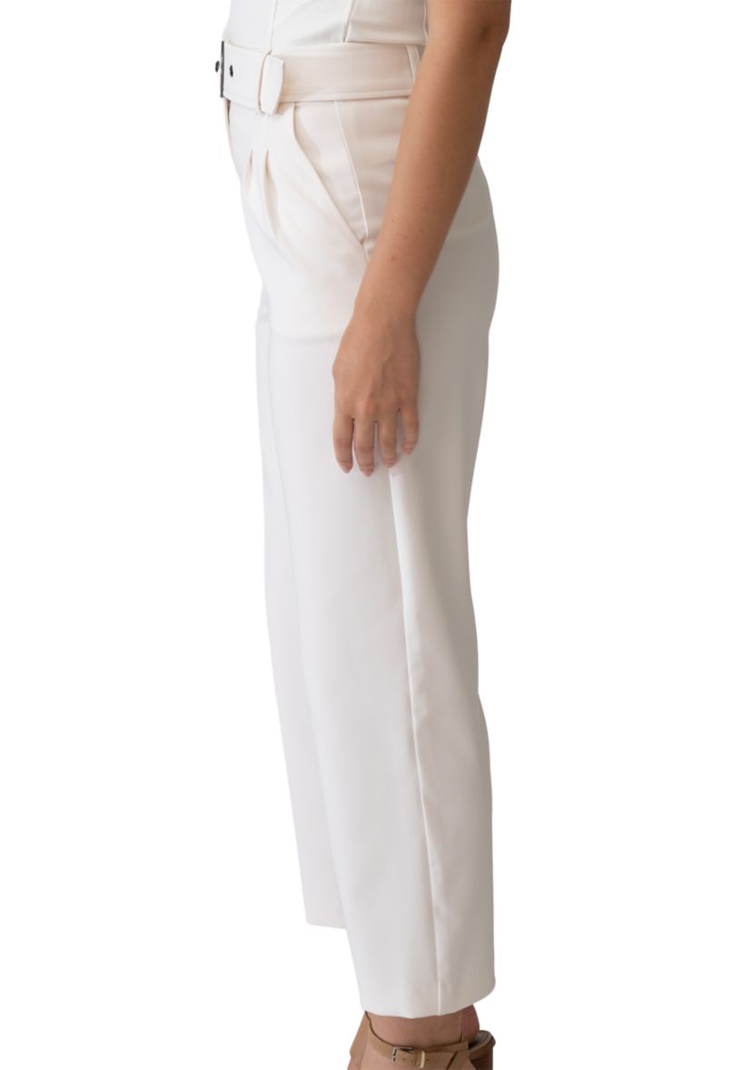 Womens Slim Crepe Pants