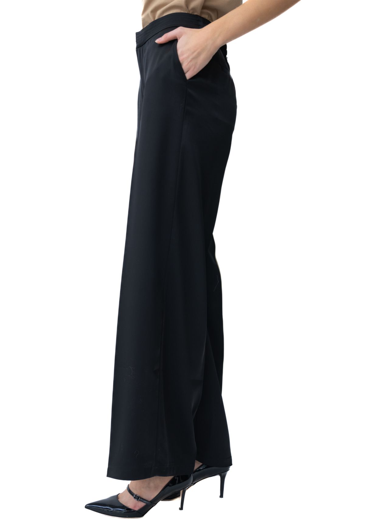 Womens Wide Leg Knit Pants