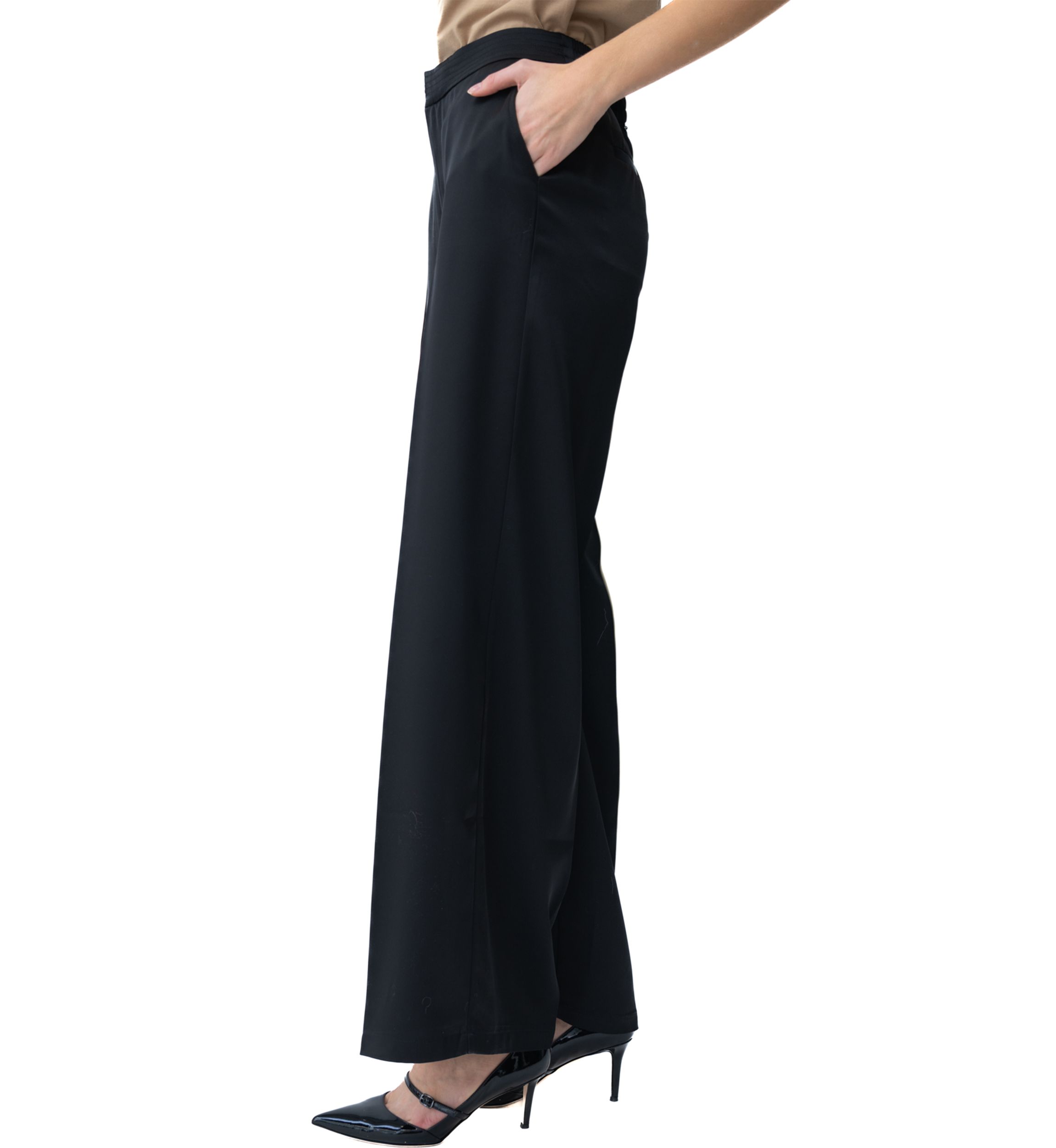 Womens Wide Leg Knit Pants