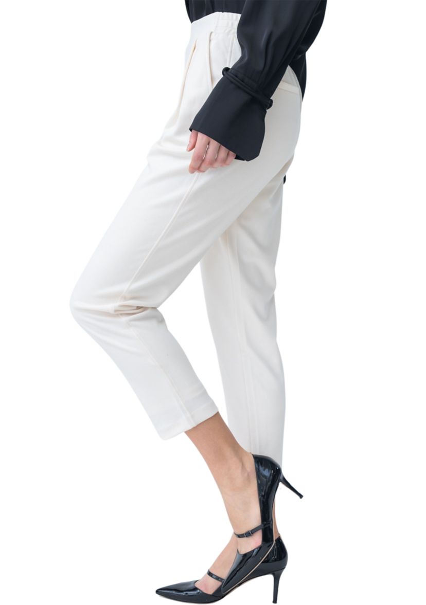 Womens Pleat Front Capri Pants