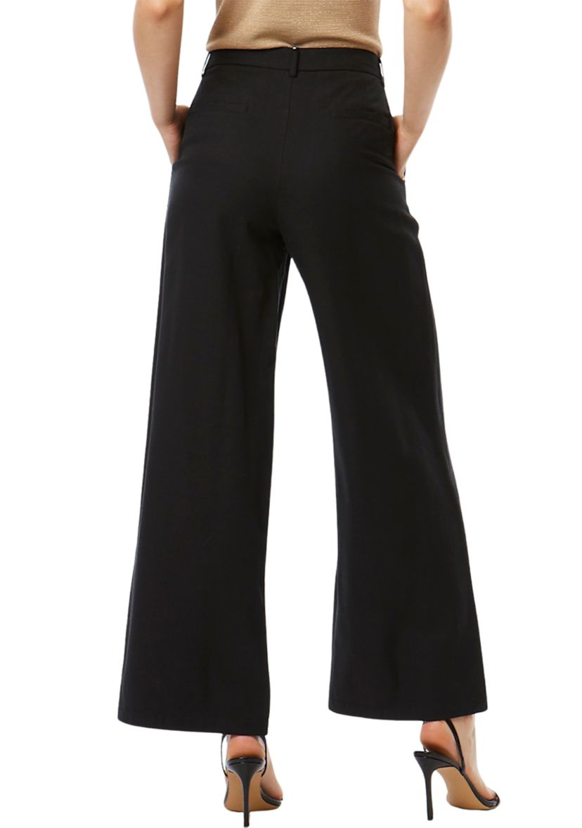 Womens Side Stripe Wide Leg Trouser Pants