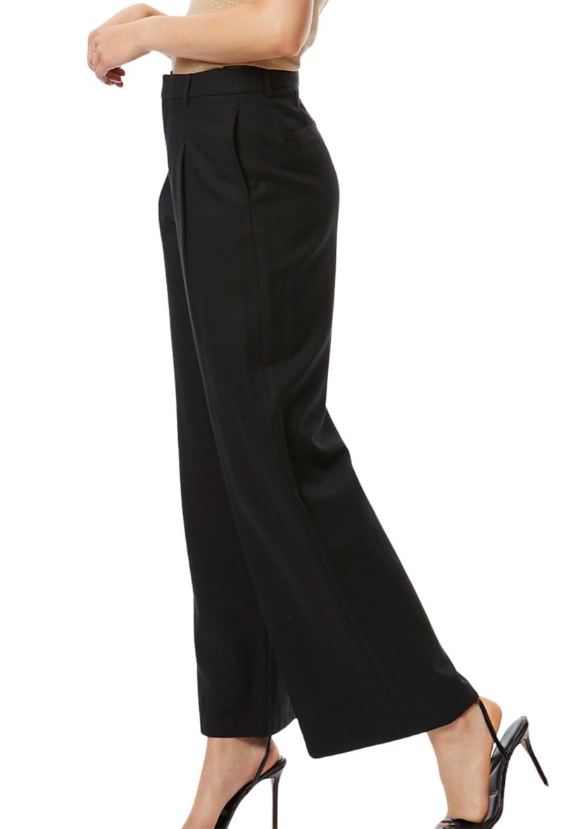 Womens Side Stripe Wide Leg Trouser Pants