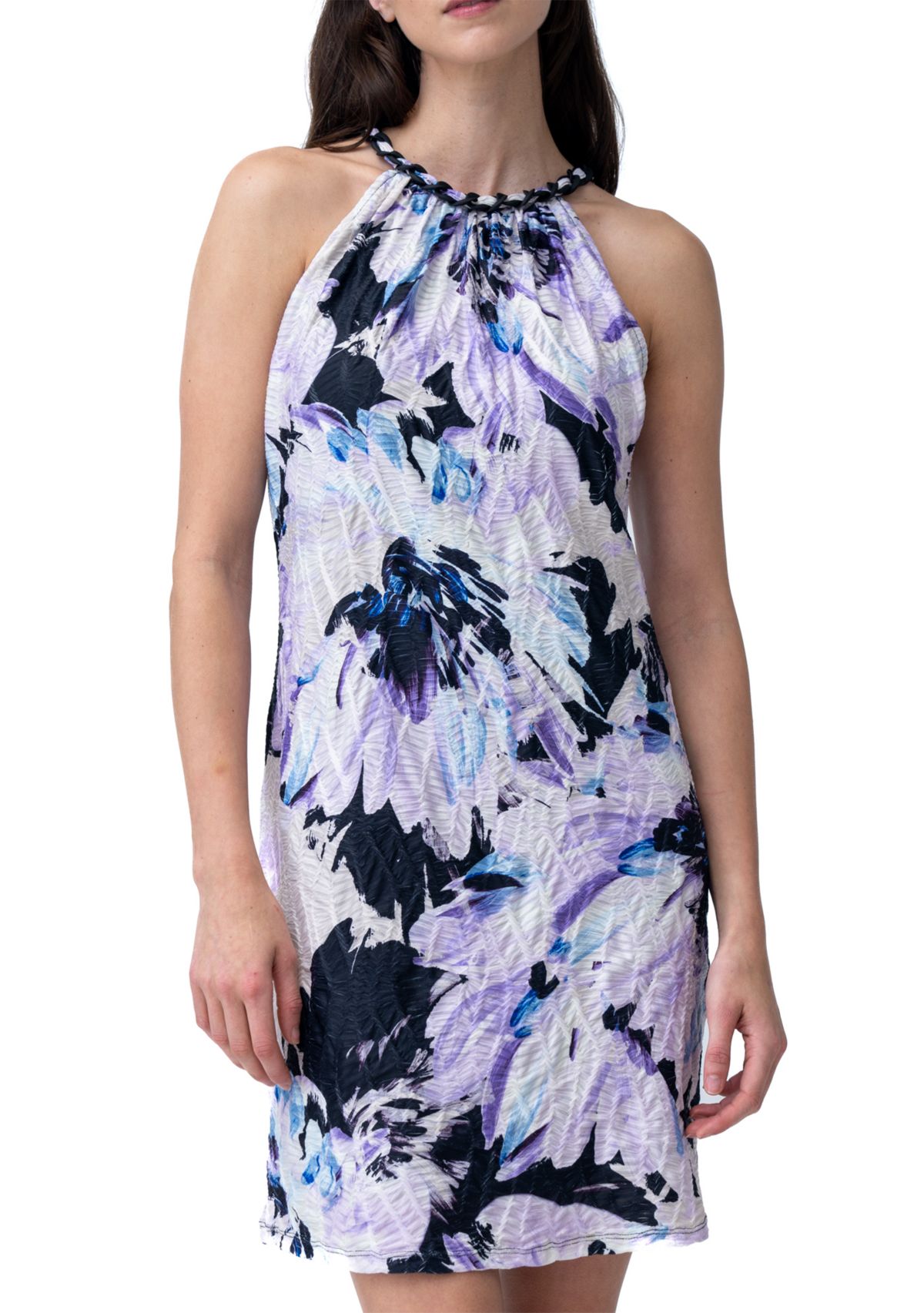 Womens Sleeveless Floral Dress