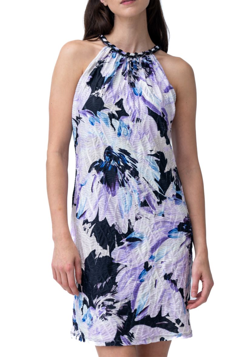 Womens Sleeveless Floral Dress