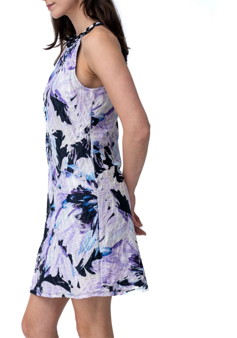 Womens Sleeveless Floral Dress