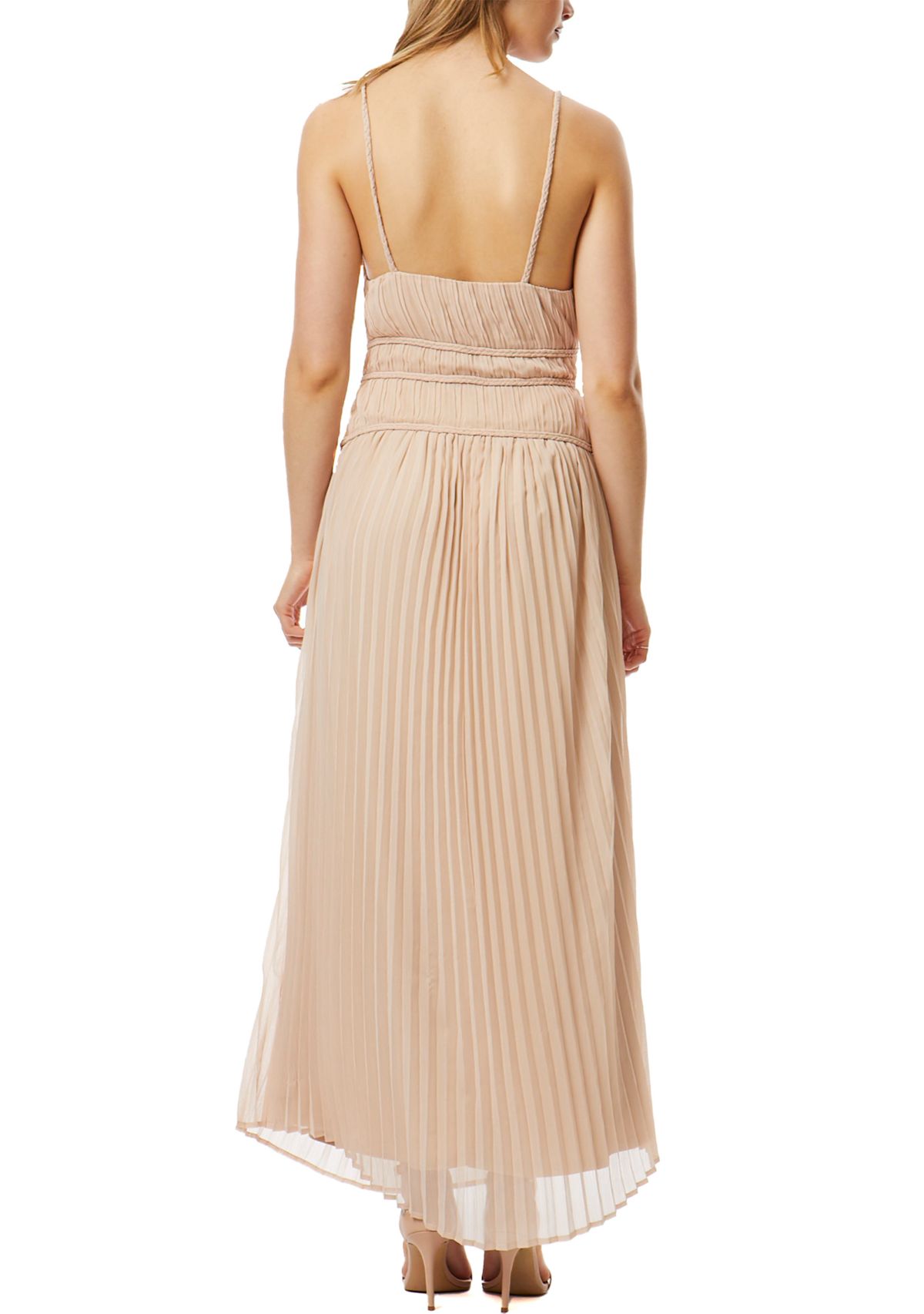 Womens Cami Pleated Midi Dress