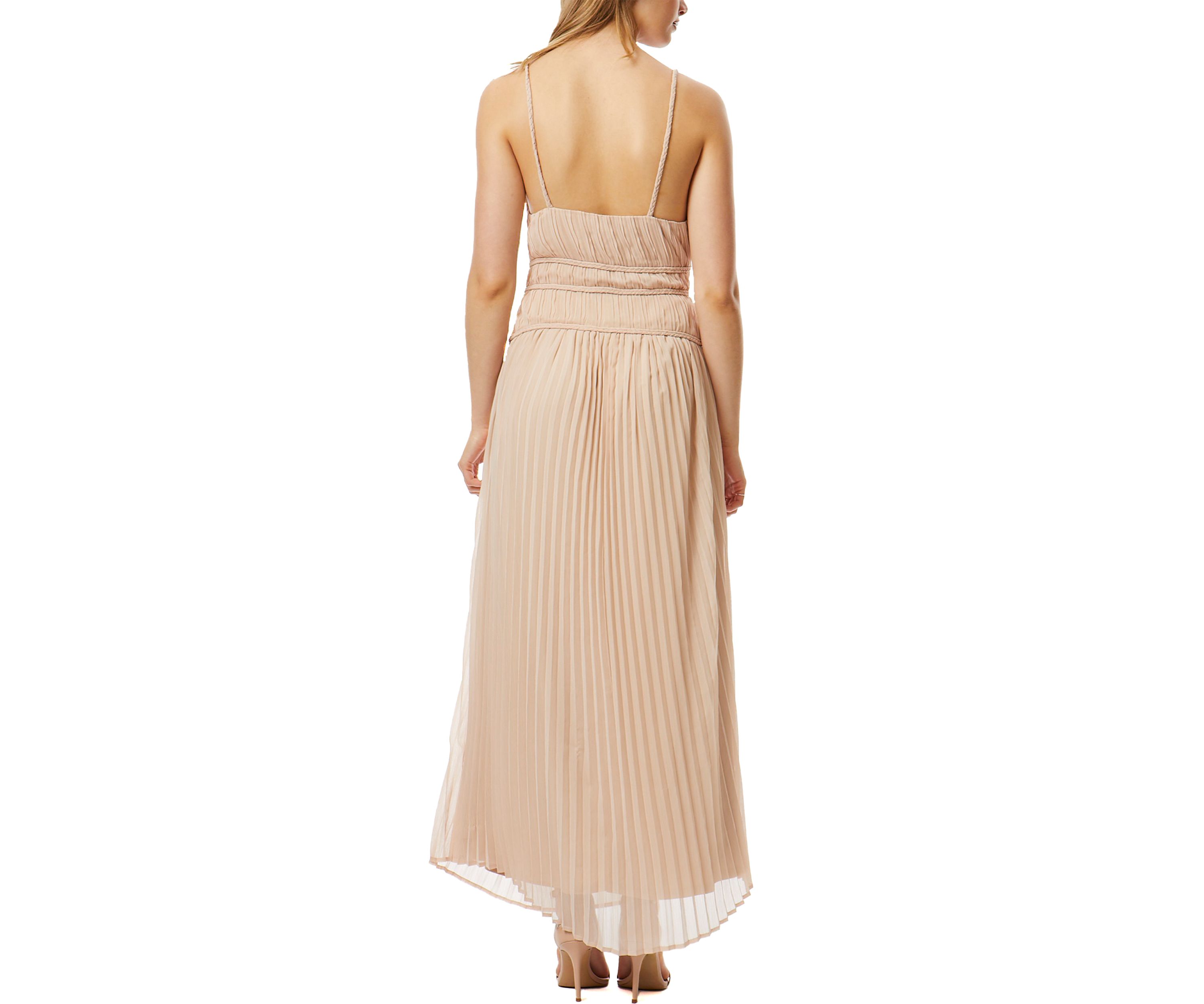 Womens Cami Pleated Midi Dress