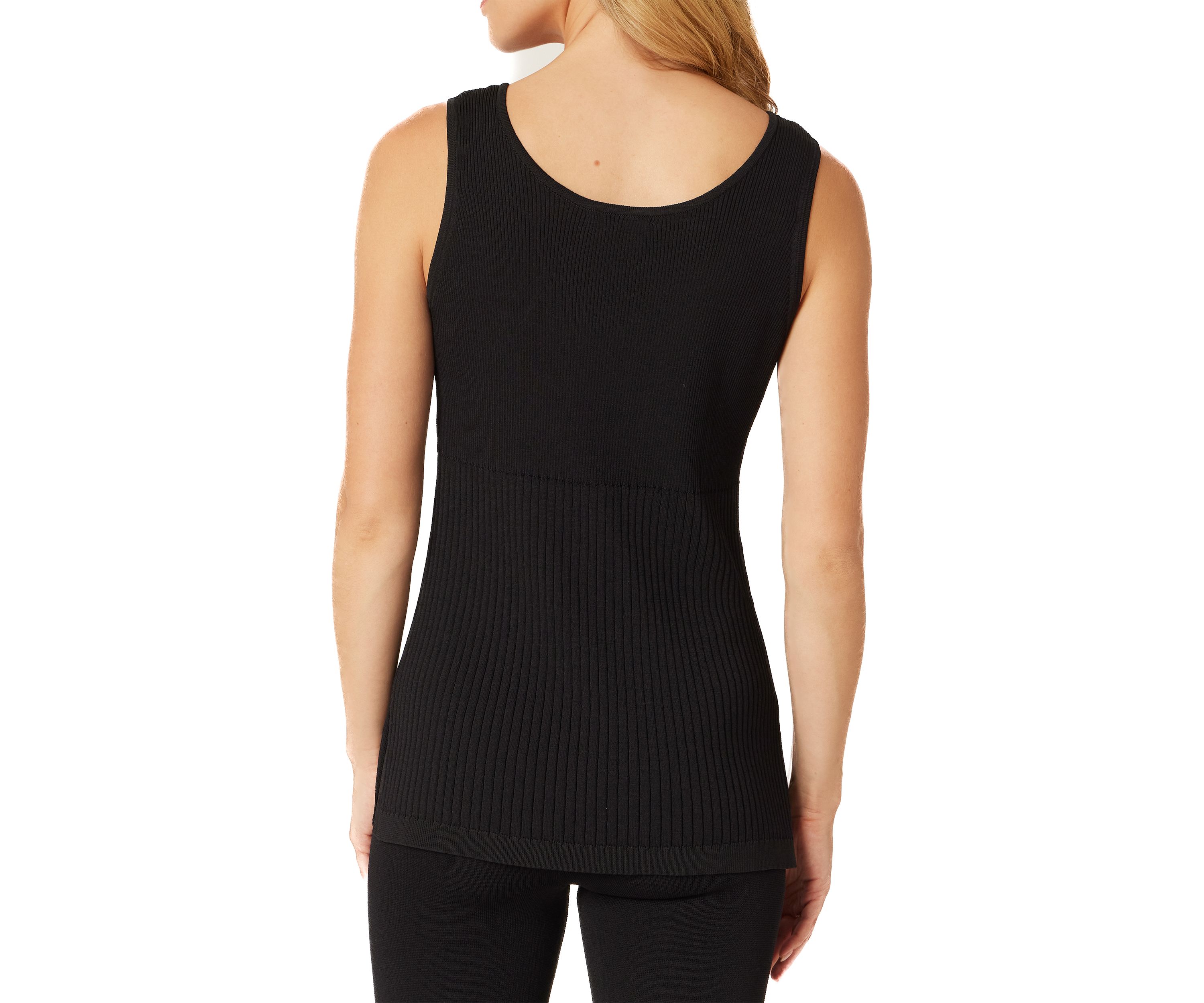 Womens Variegated Ribbed Knit Tank Top