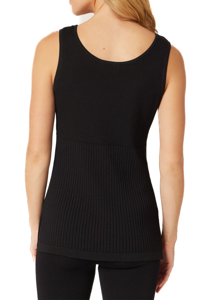 Womens Variegated Ribbed Knit Tank Top