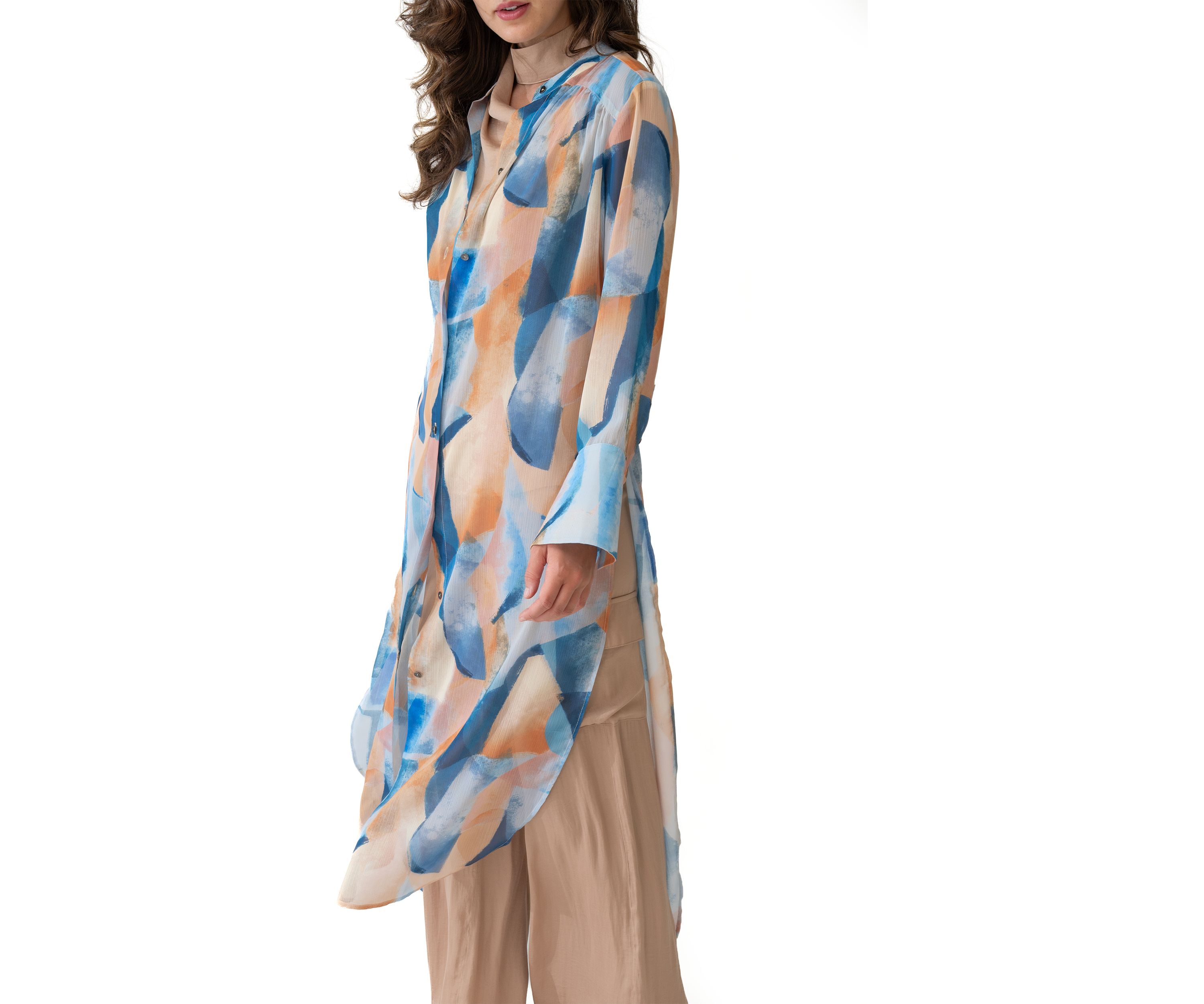 Womens Convertible Tunic Blouse