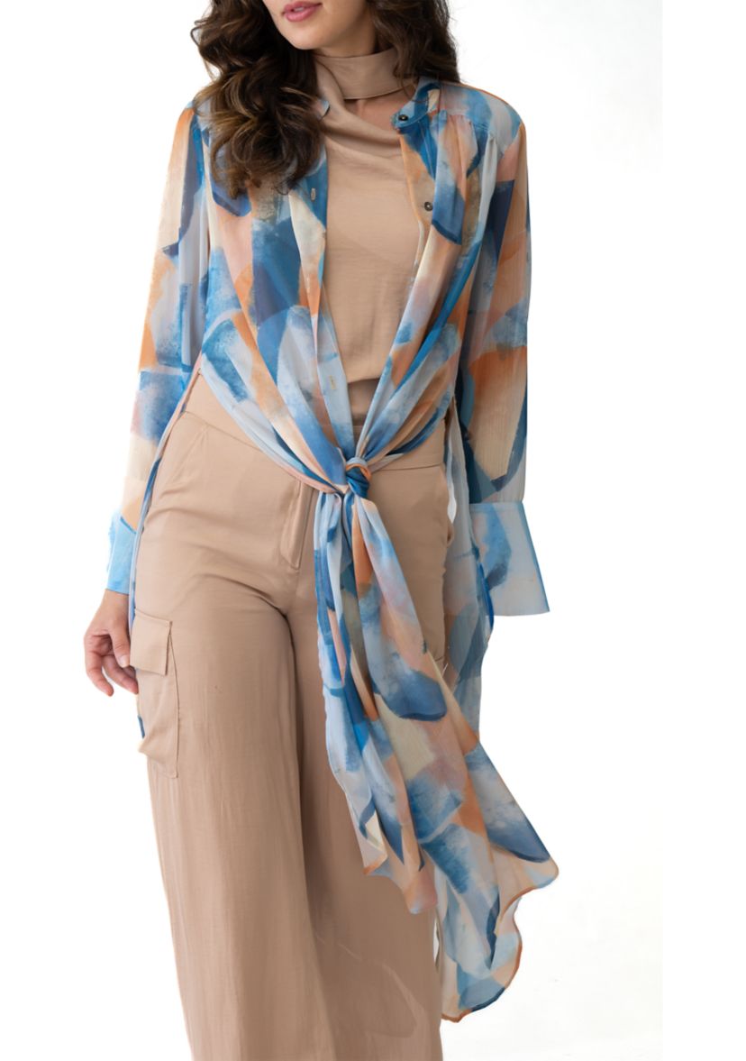 Womens Convertible Tunic Blouse