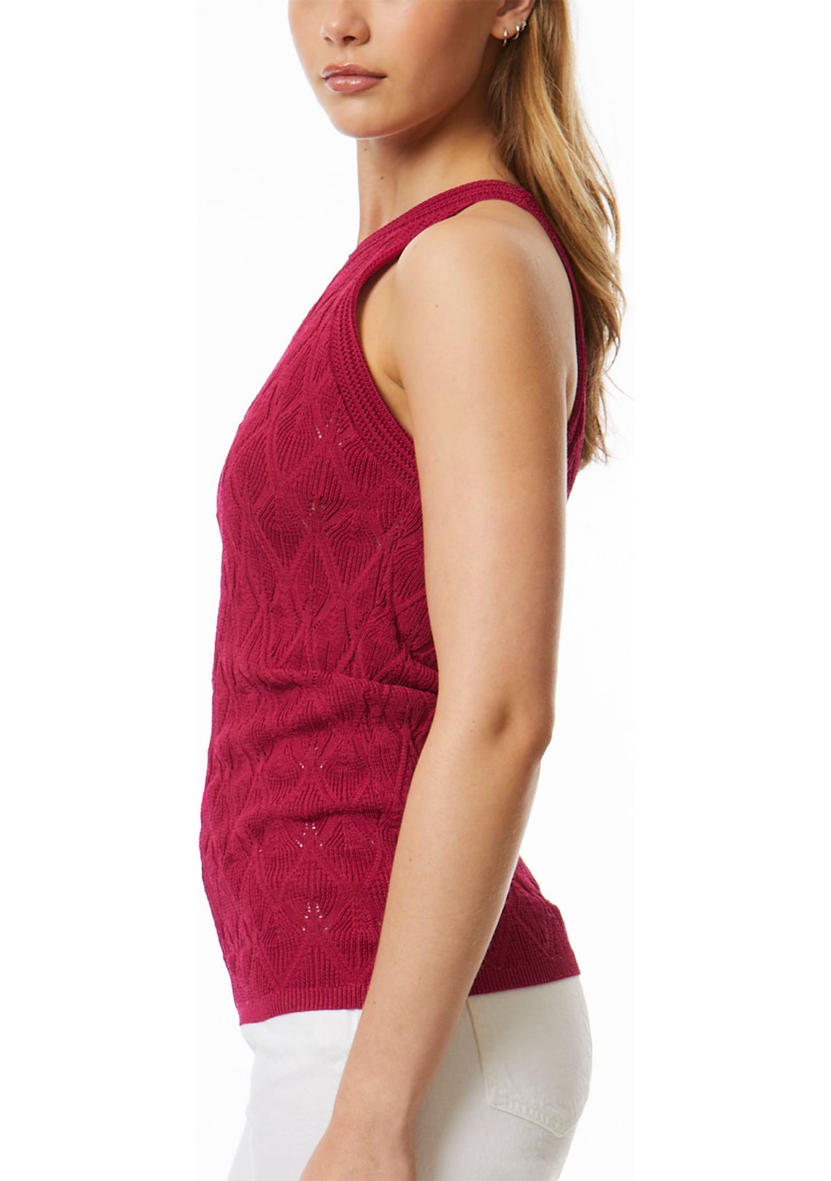 Womens Sleeveless Halter Sweater Top
