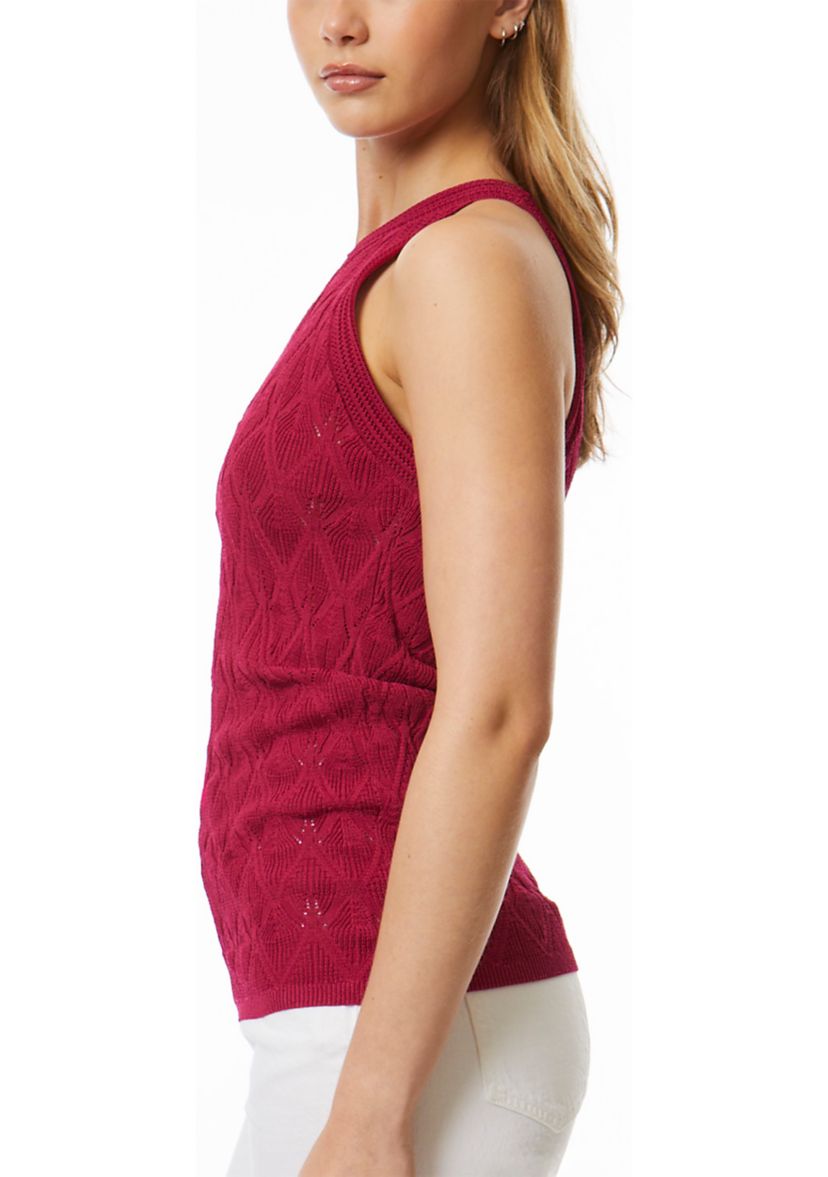 Womens Sleeveless Halter Sweater Top