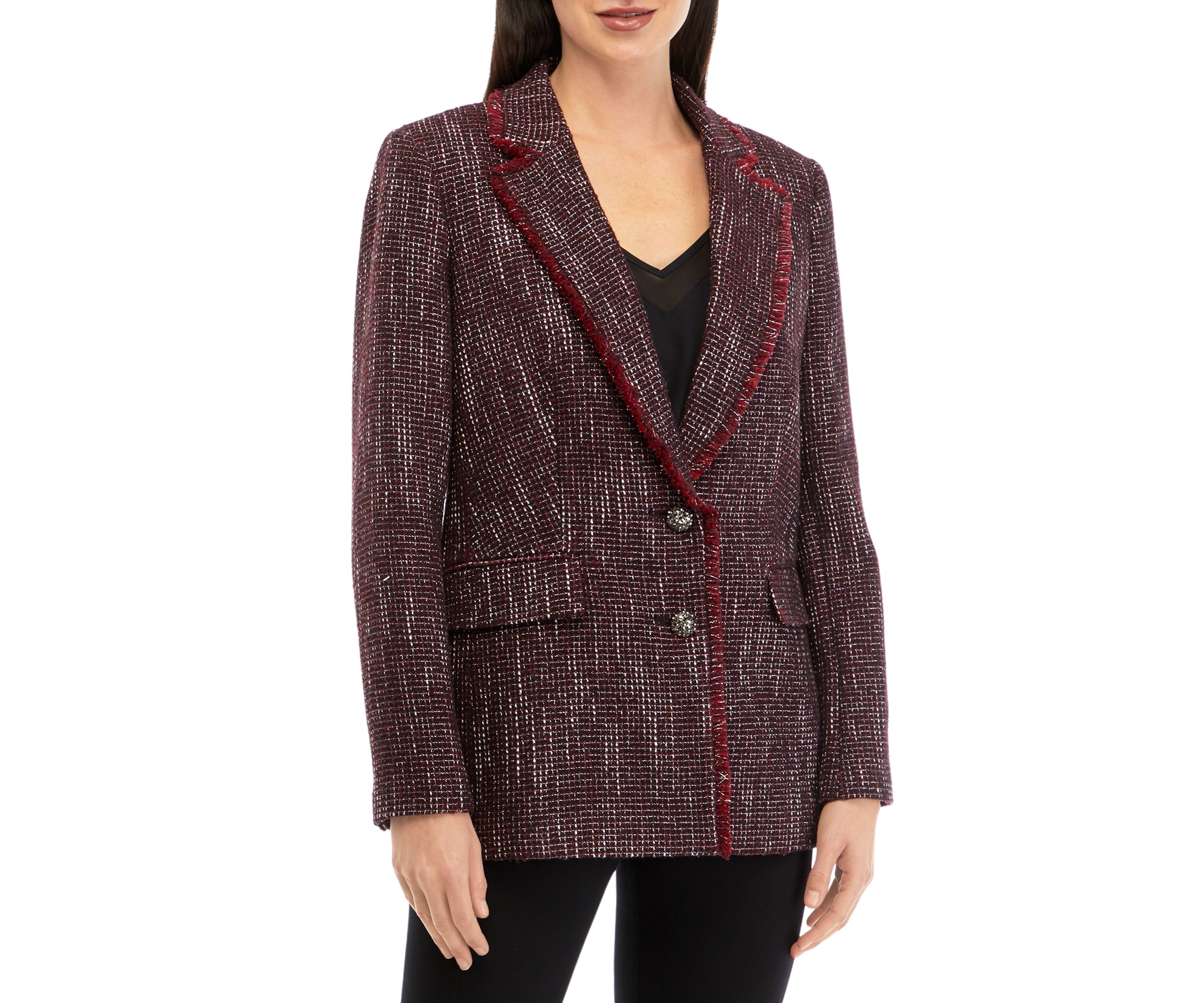 Womens Tweed Blazer