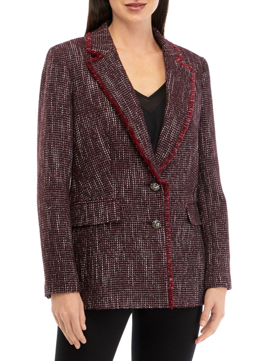 Womens Tweed Blazer
