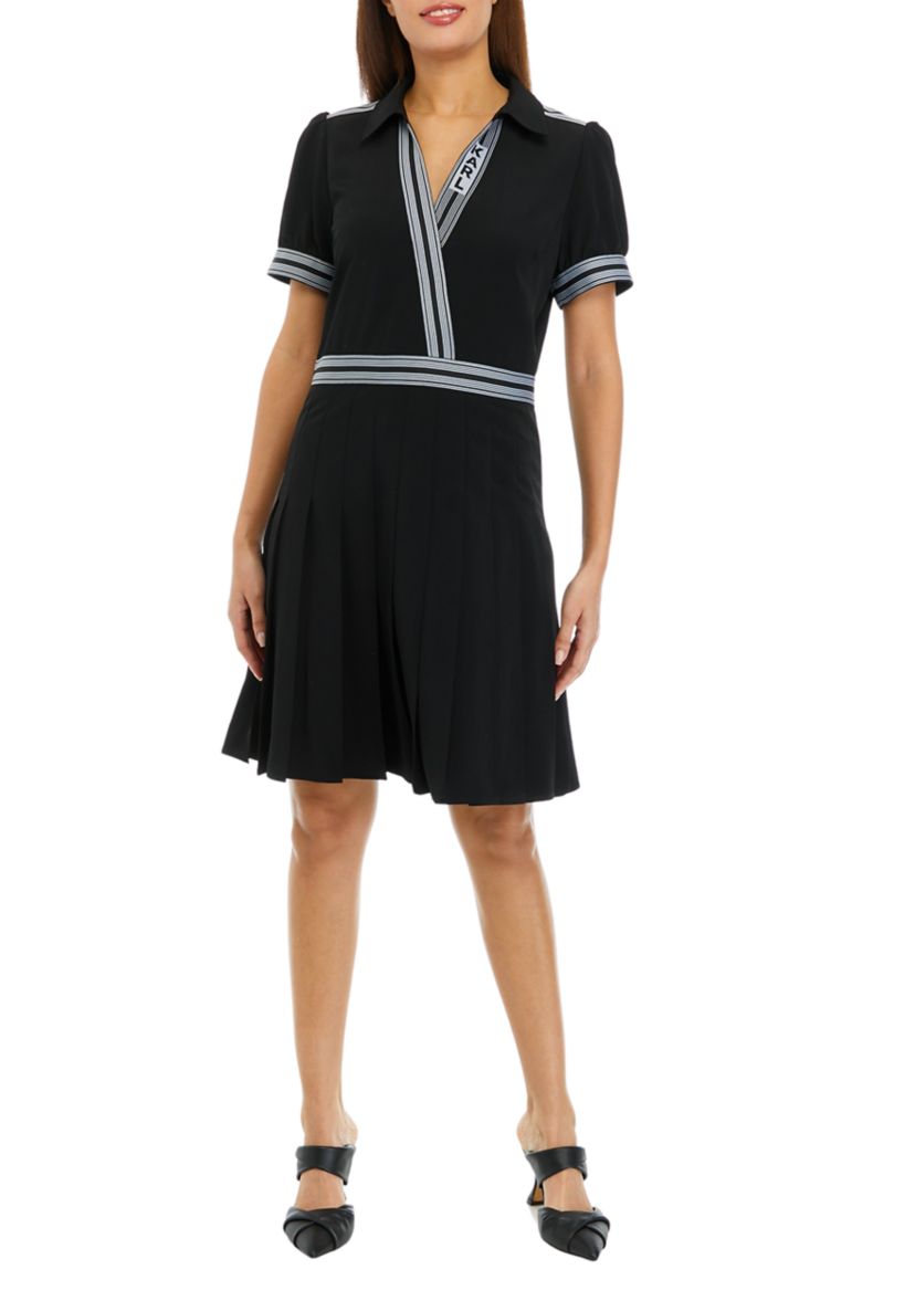 Womens Short Sleeve Wrap Dress