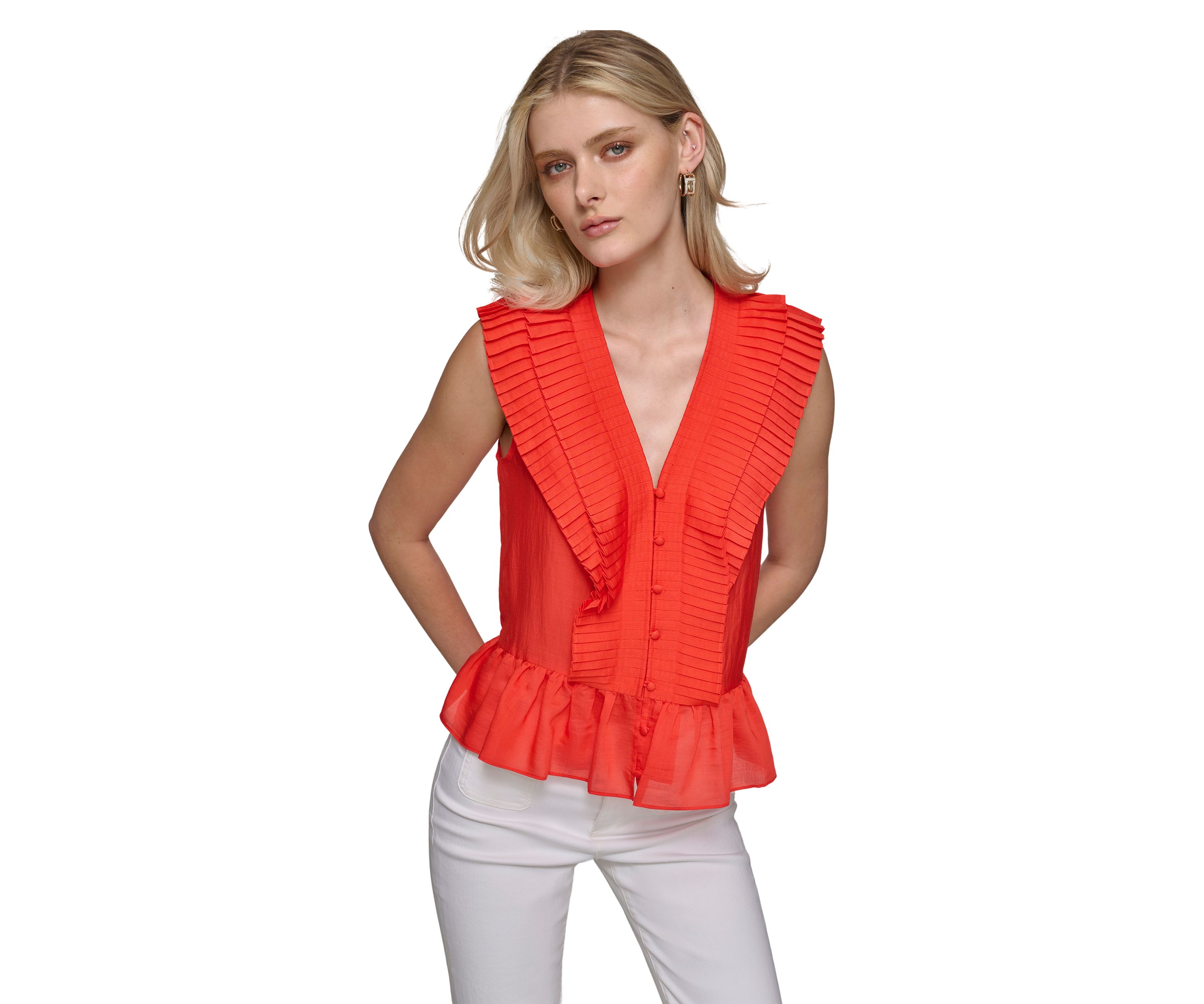 Womens Ruffle Blouse