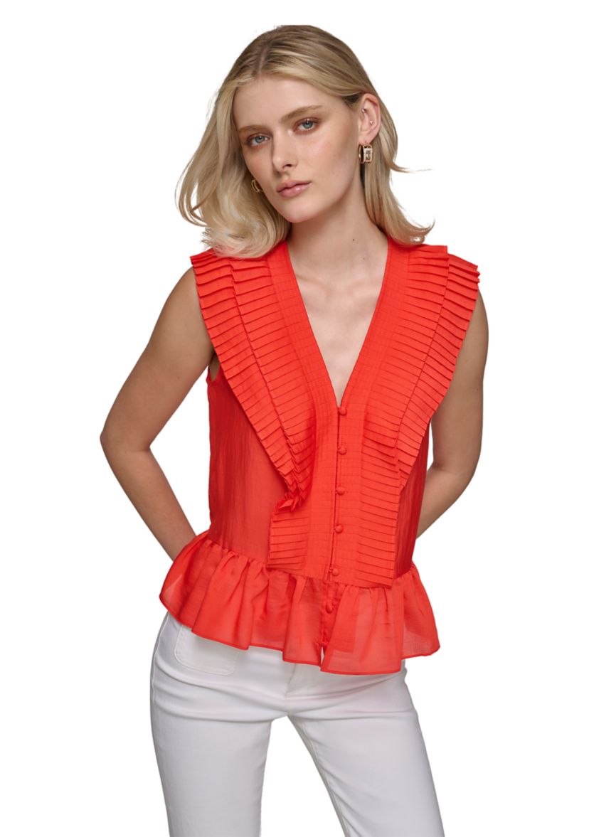 Womens Ruffle Blouse