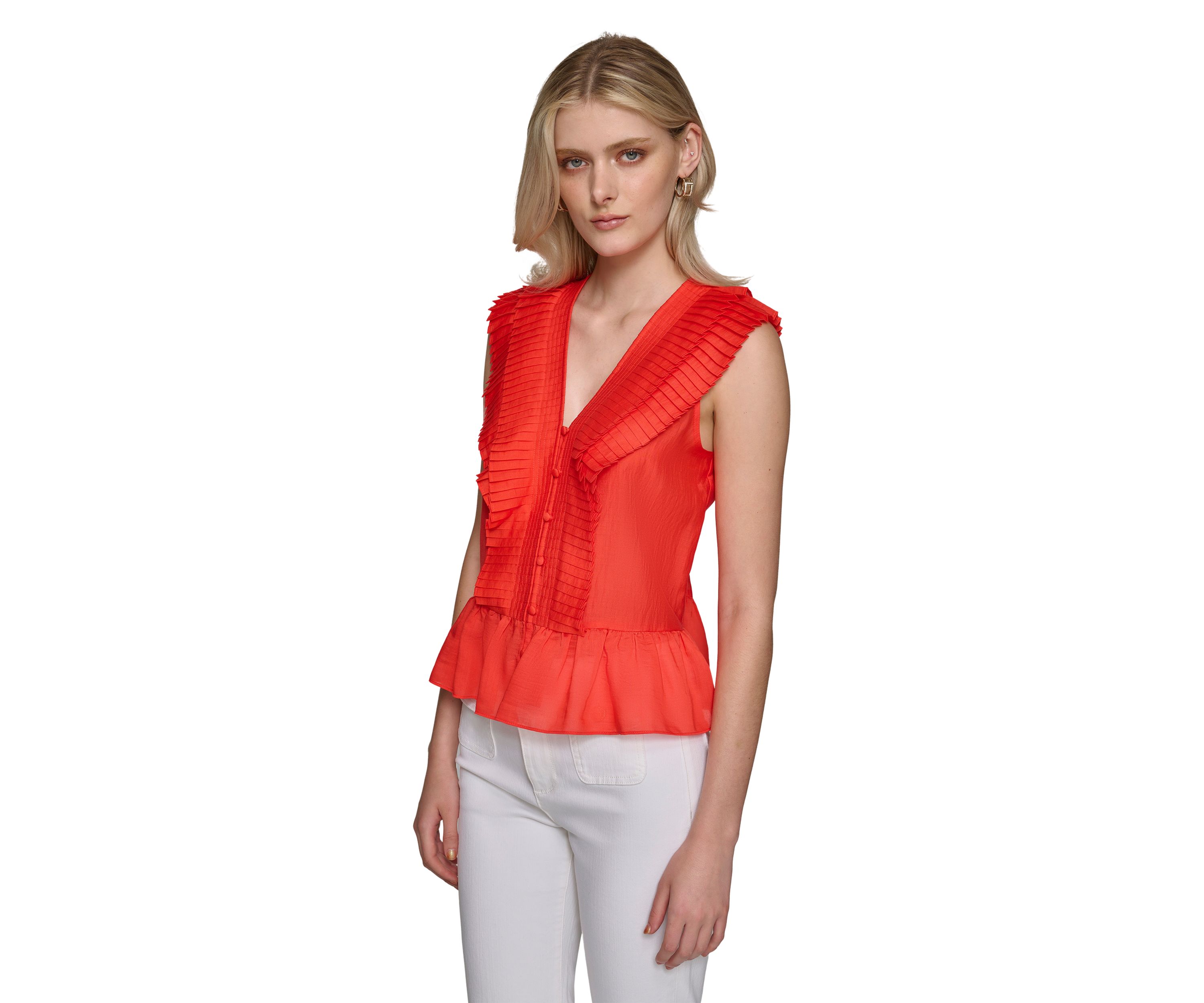 Womens Ruffle Blouse