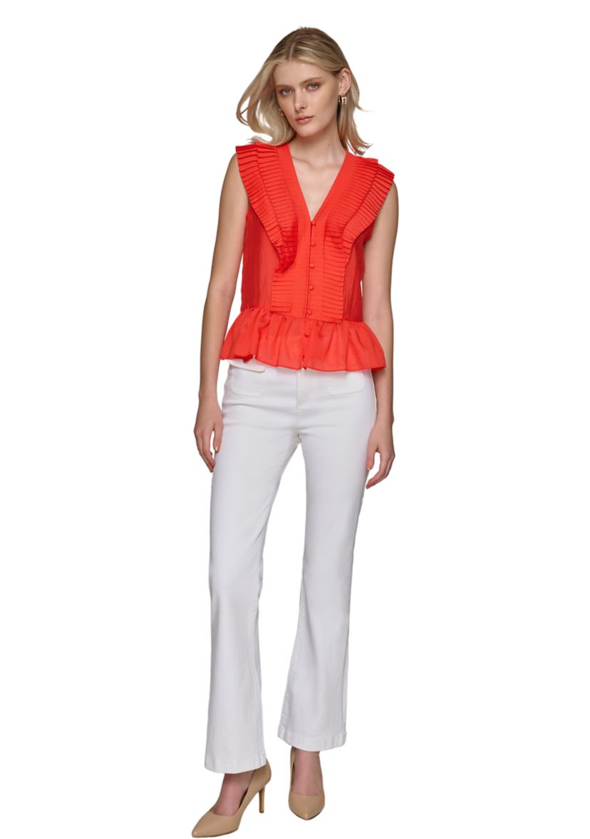 Womens Ruffle Blouse