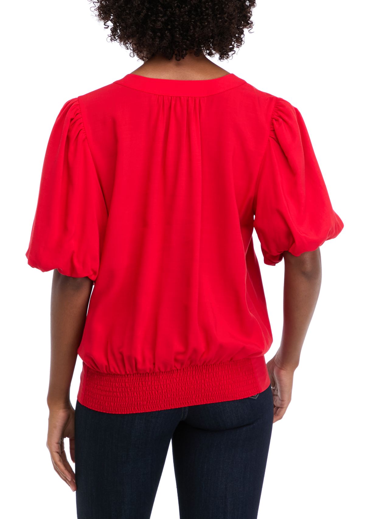 Womens Short Sleeve Wrap Blouse