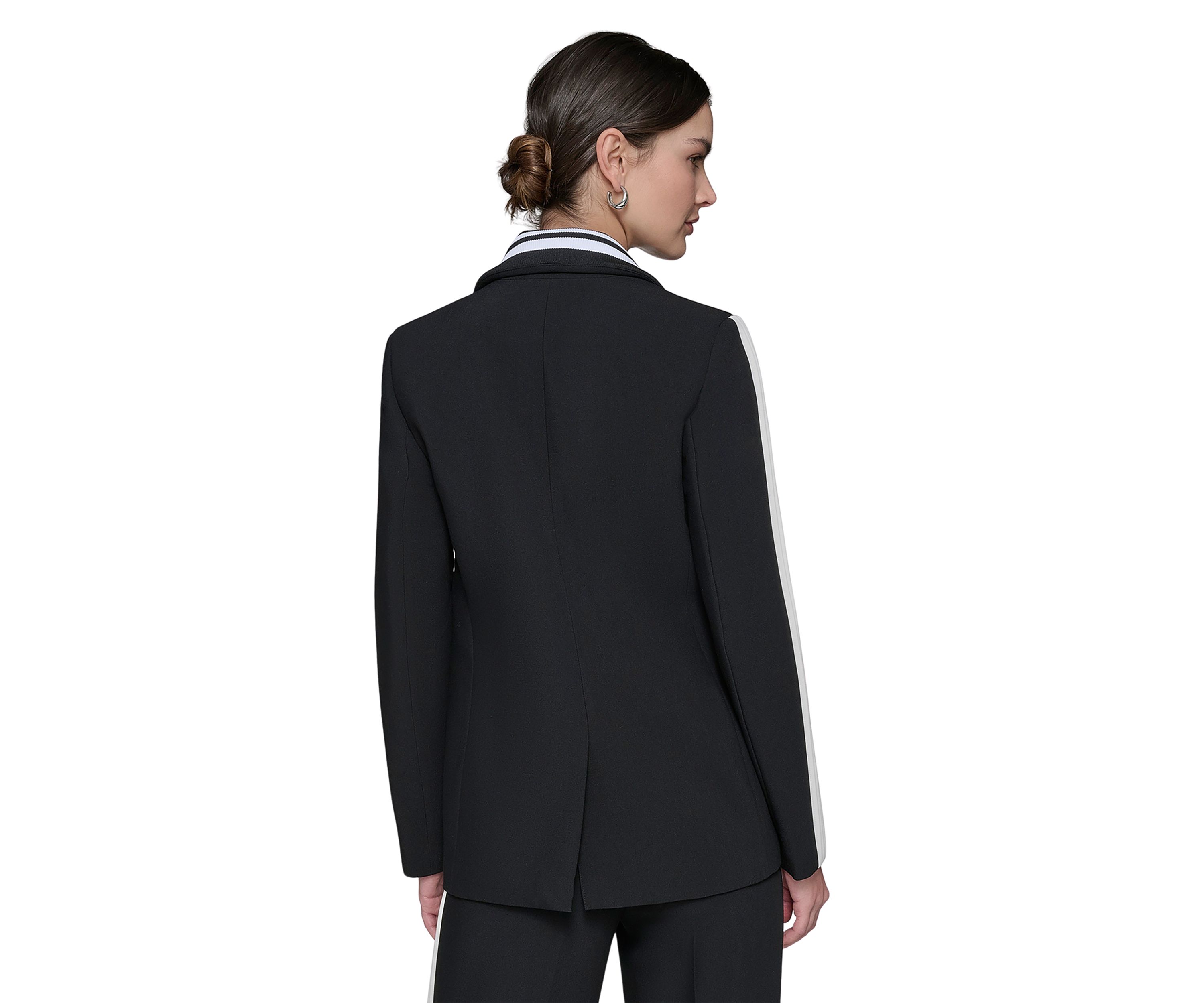 Womens Tipped Sleeve Blazer