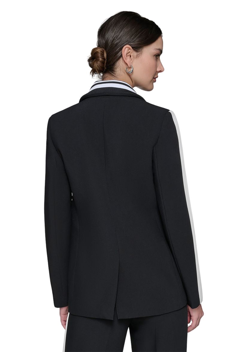 Womens Tipped Sleeve Blazer
