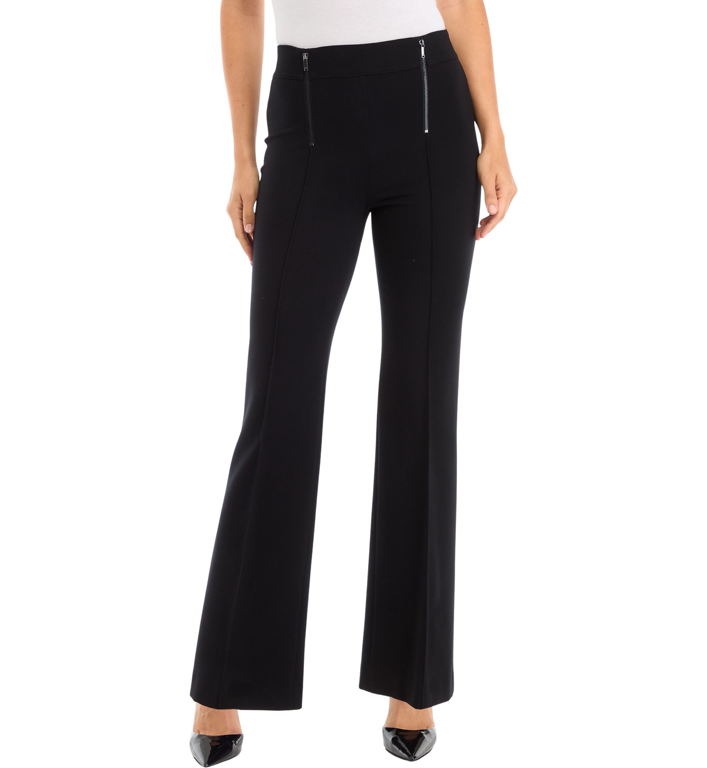 Womens Wide Leg Ponte Pants