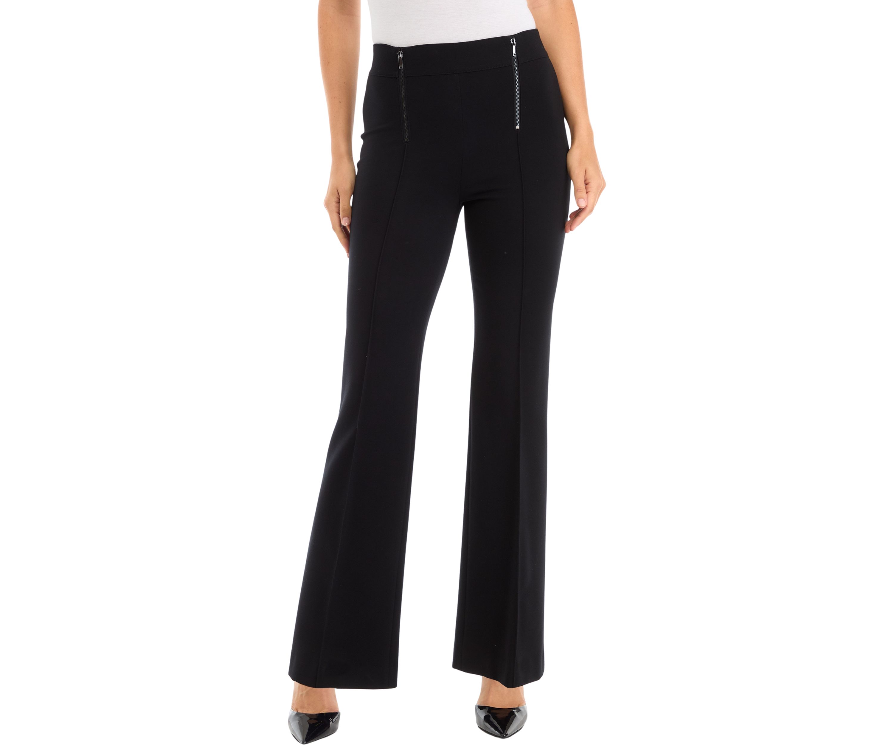Womens Wide Leg Ponte Pants
