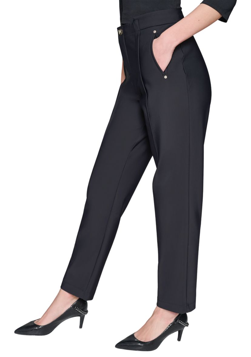 Womens Side Embellished Slim Pants 