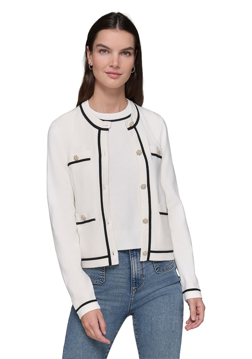 Womens Pocket Front Cardigan