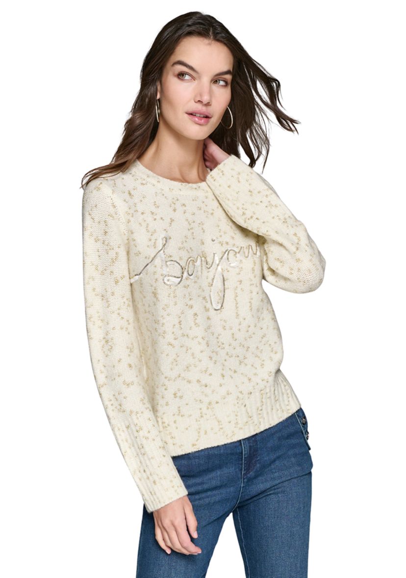 Womens Bonjour Eyelash Sweater