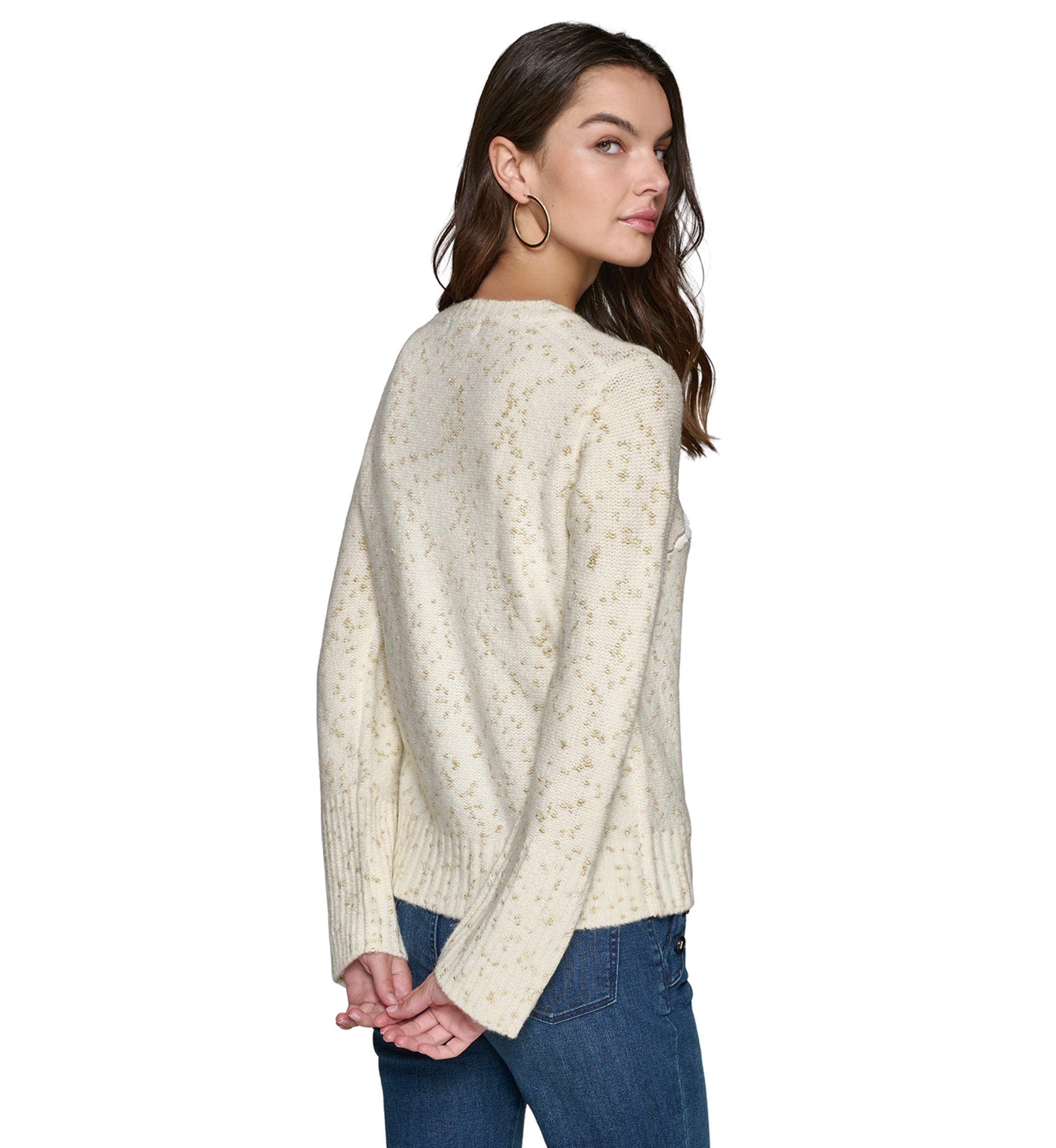 Womens Bonjour Eyelash Sweater