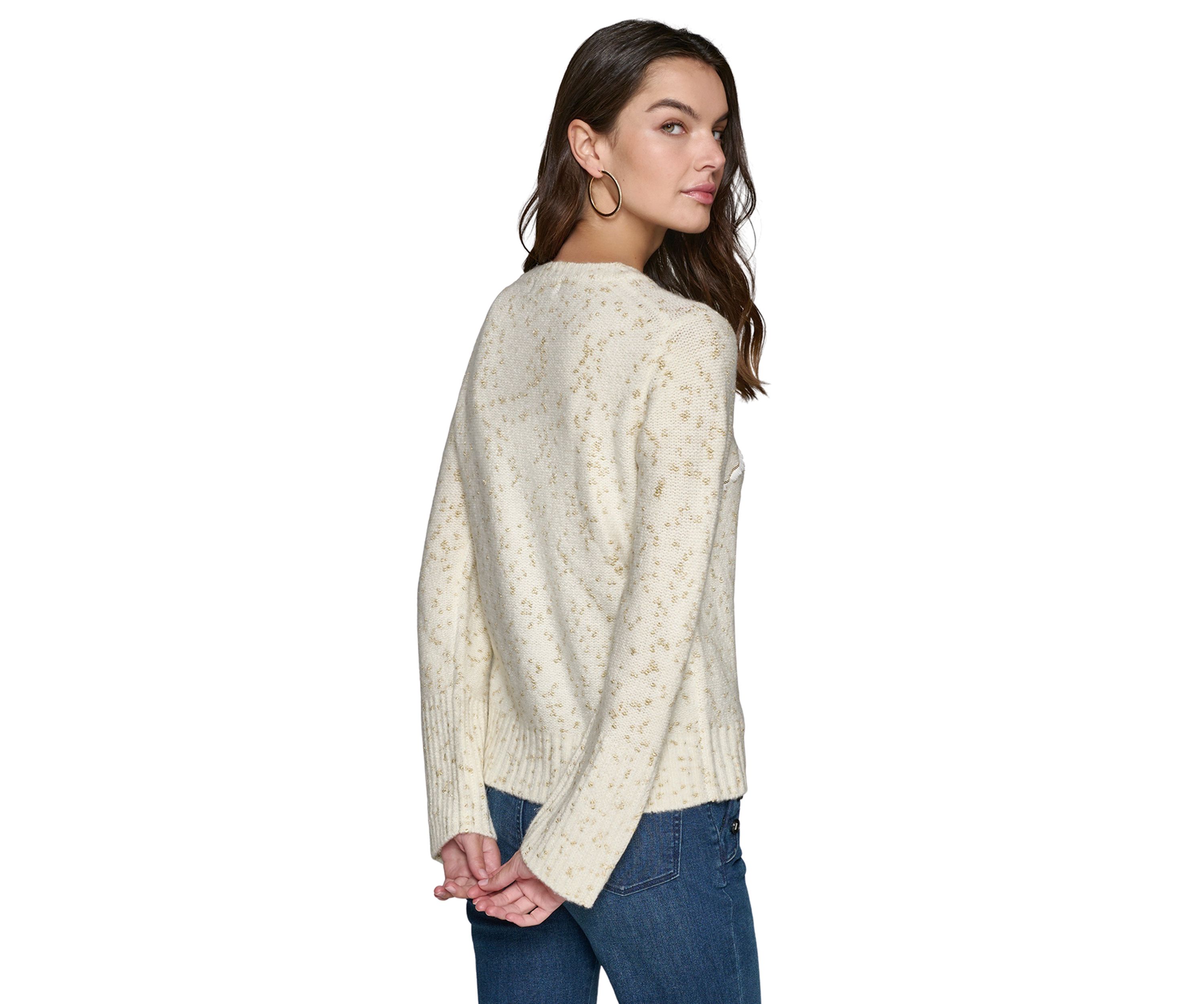Womens Bonjour Eyelash Sweater