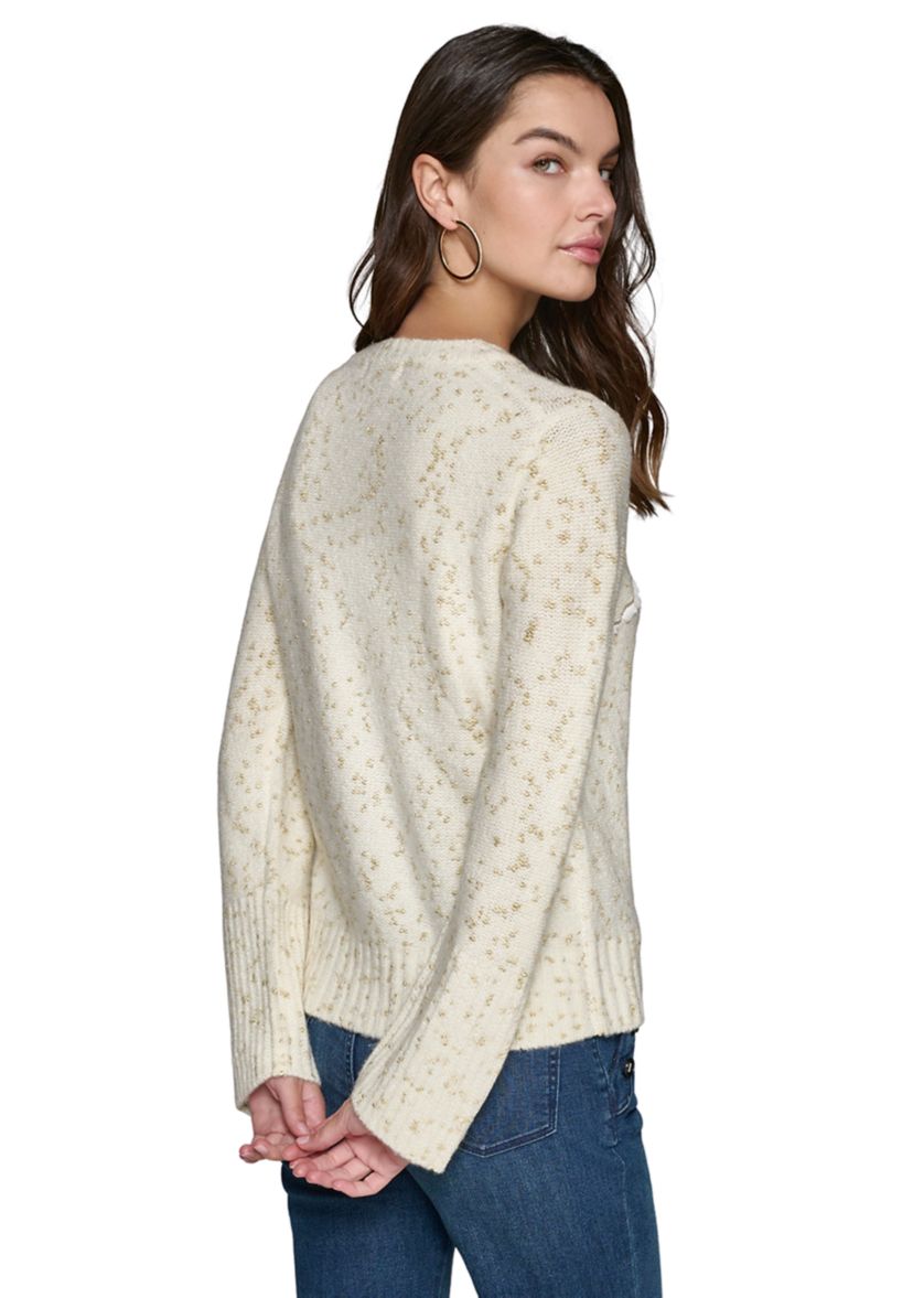 Womens Bonjour Eyelash Sweater