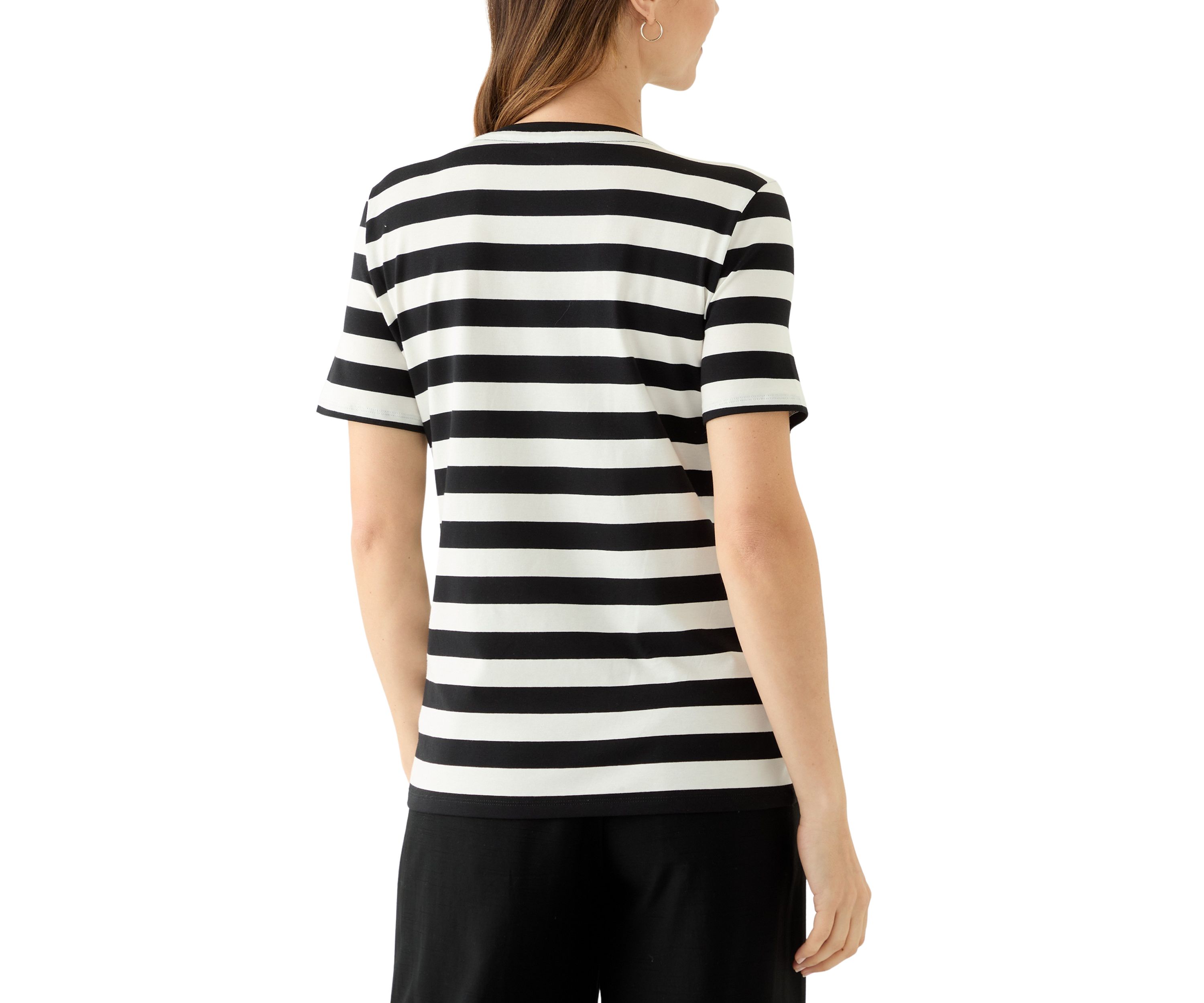 Womens Cest Moi Short Sleeve Stripe T-Shirt