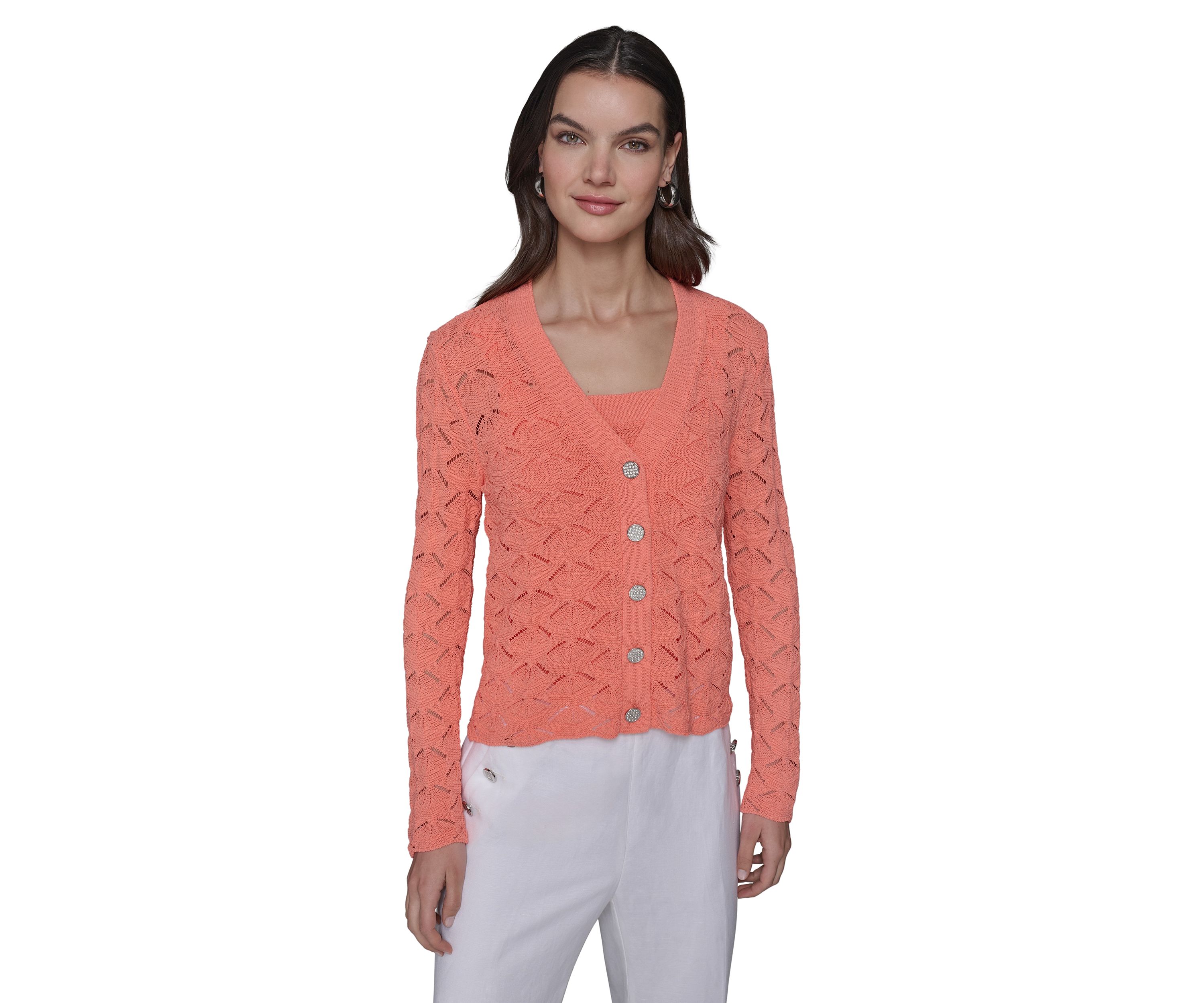 Womens Feather Fan Cardigan