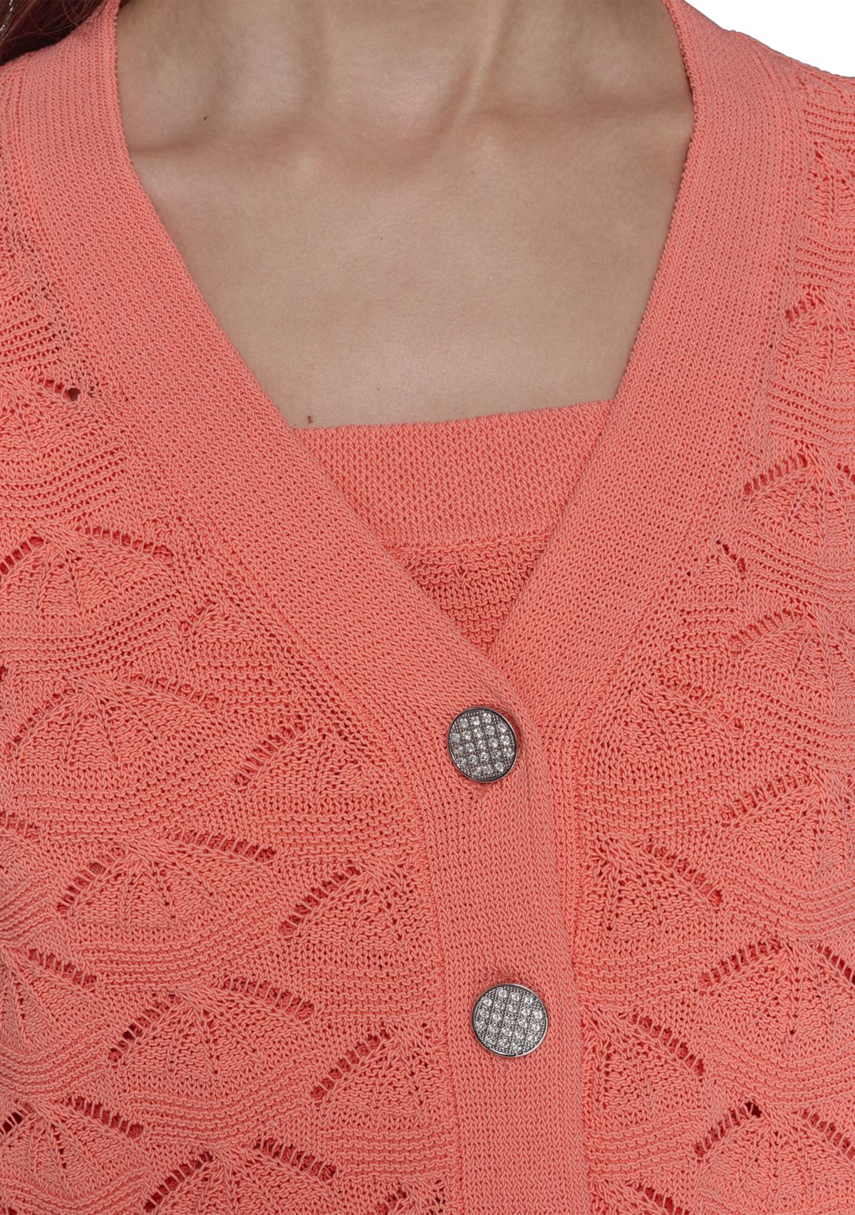 Womens Feather Fan Cardigan