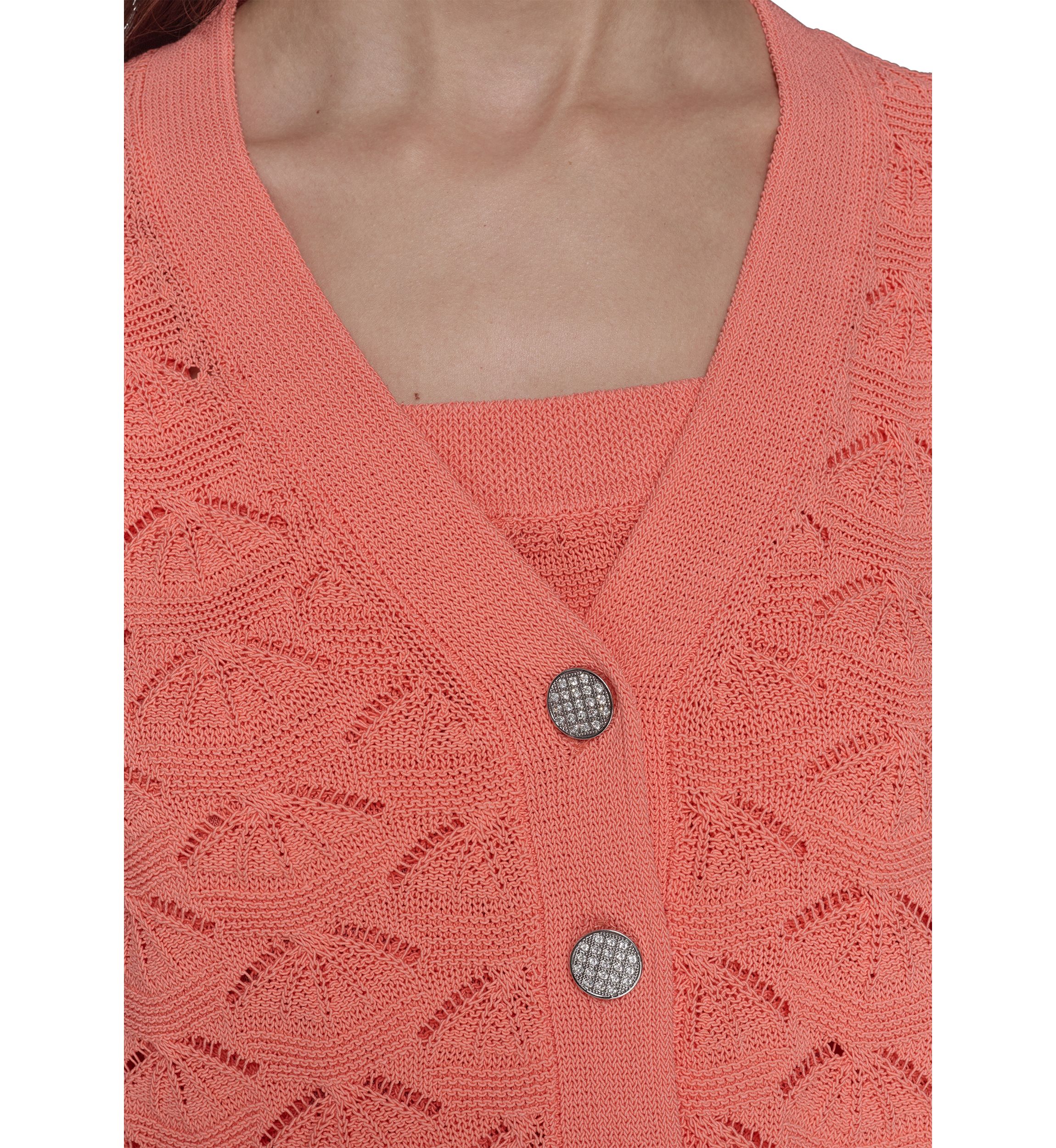 Womens Feather Fan Cardigan