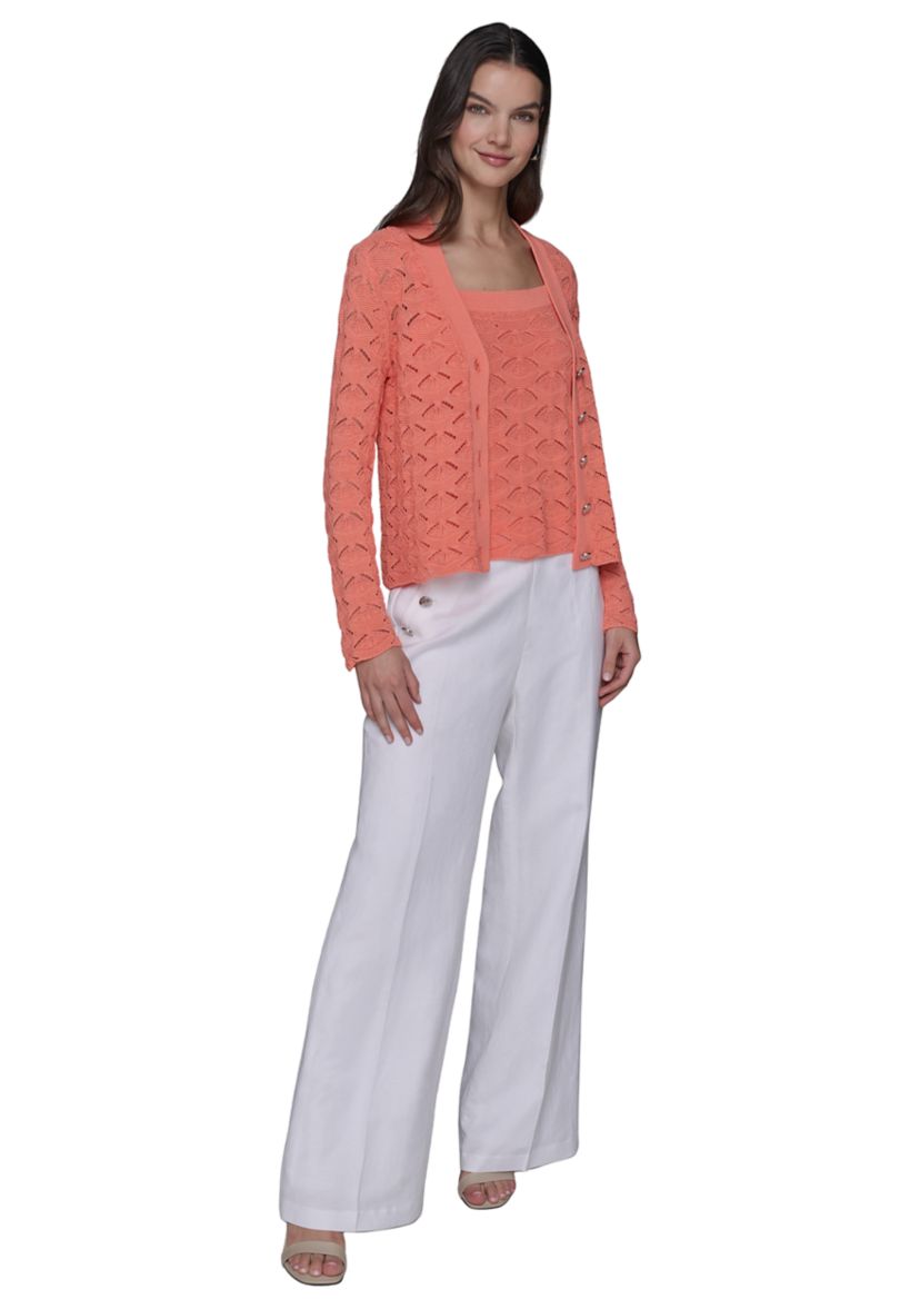 Womens Feather Fan Cardigan