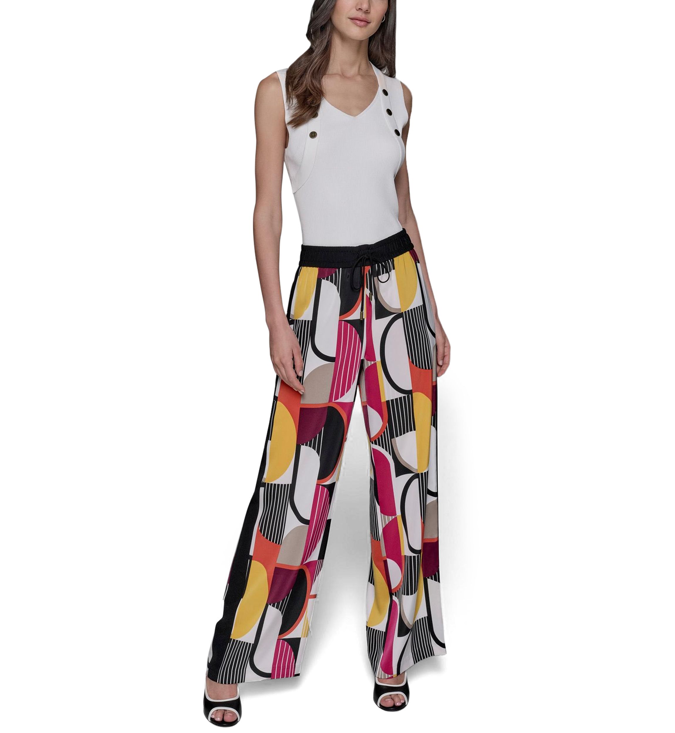 Womens Geo Printed Soft Pants