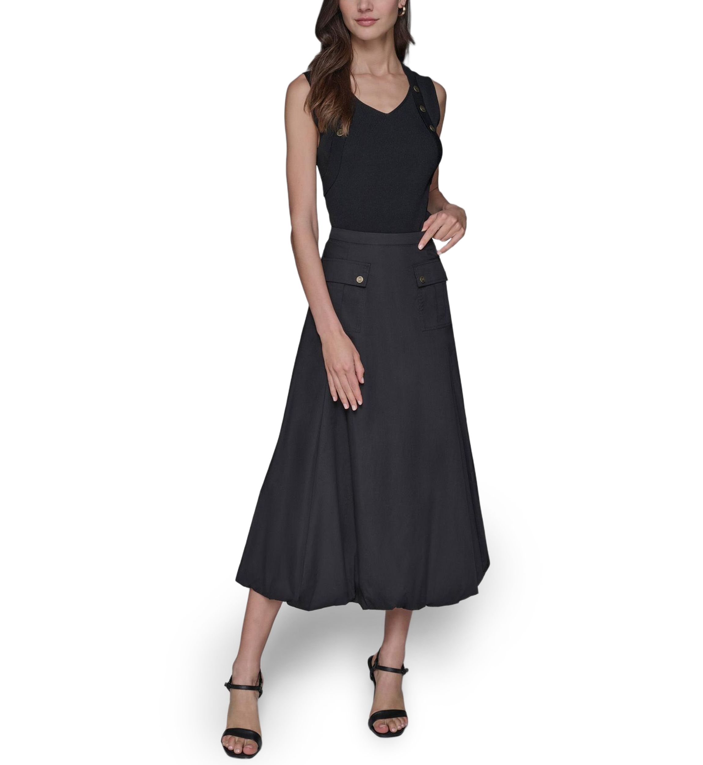 Womens Cargo Bubble Skirt