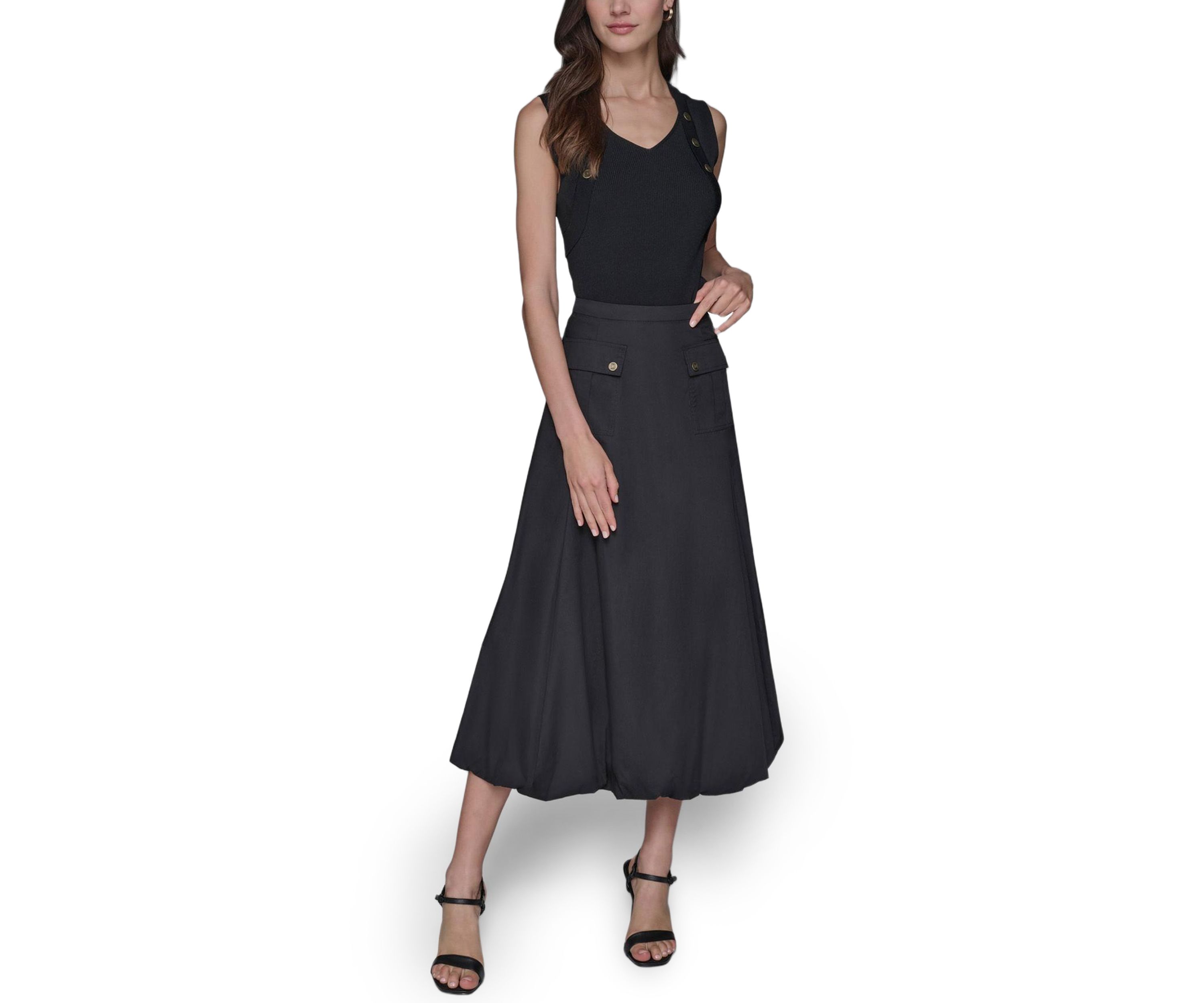Womens Cargo Bubble Skirt